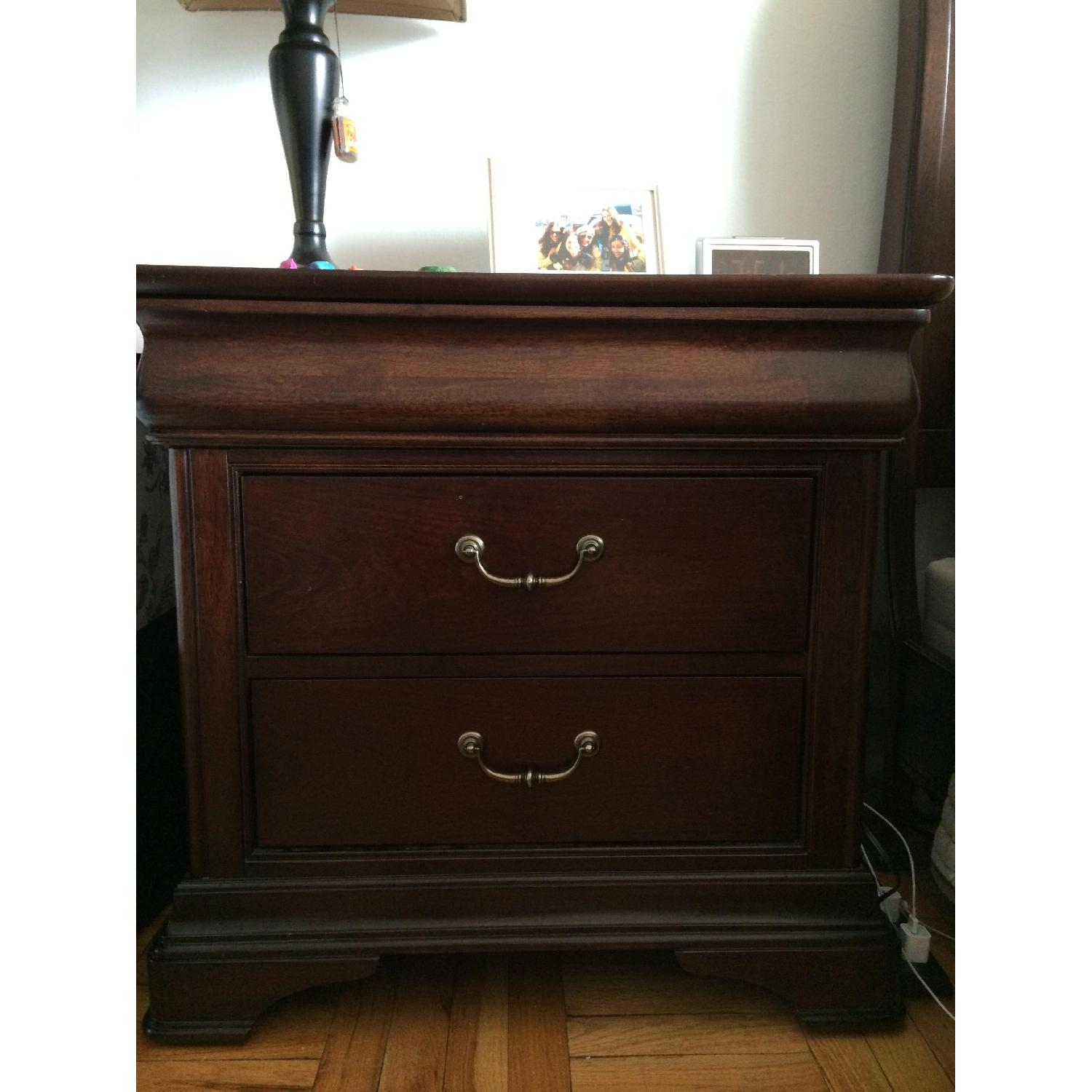 Havertys 2 Drawer Nightstand - image-1