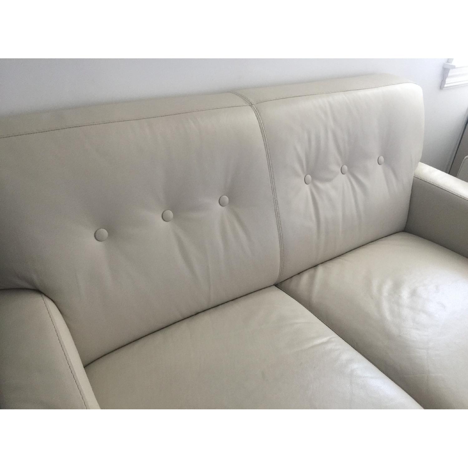 Macys Leather Loveseat - image-3