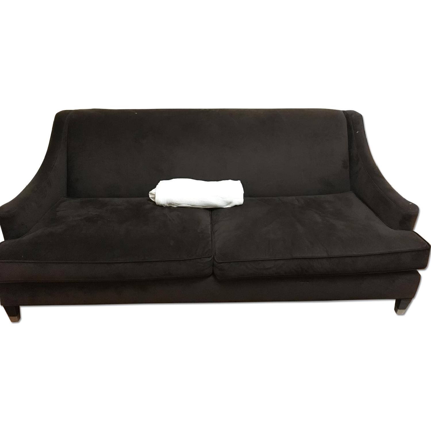 Room & Board Brown Velvet Couch - image-0