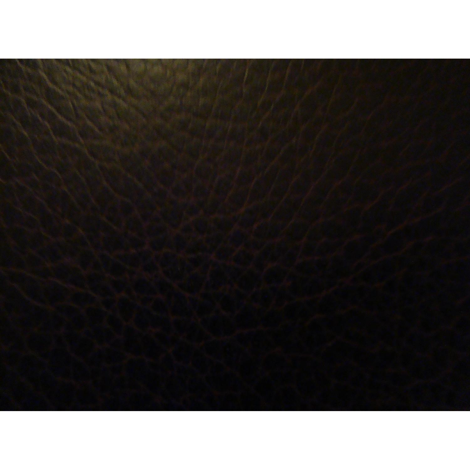 Ashley's Dark Brown Faux Leather Durablend Loveseat - image-5