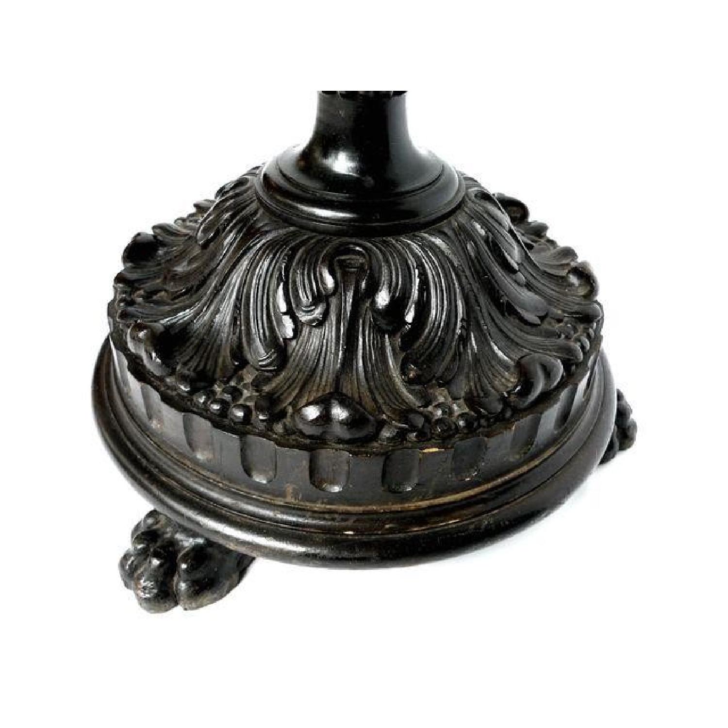 Victorian Carved Mahogany Floor Lamp - image-4