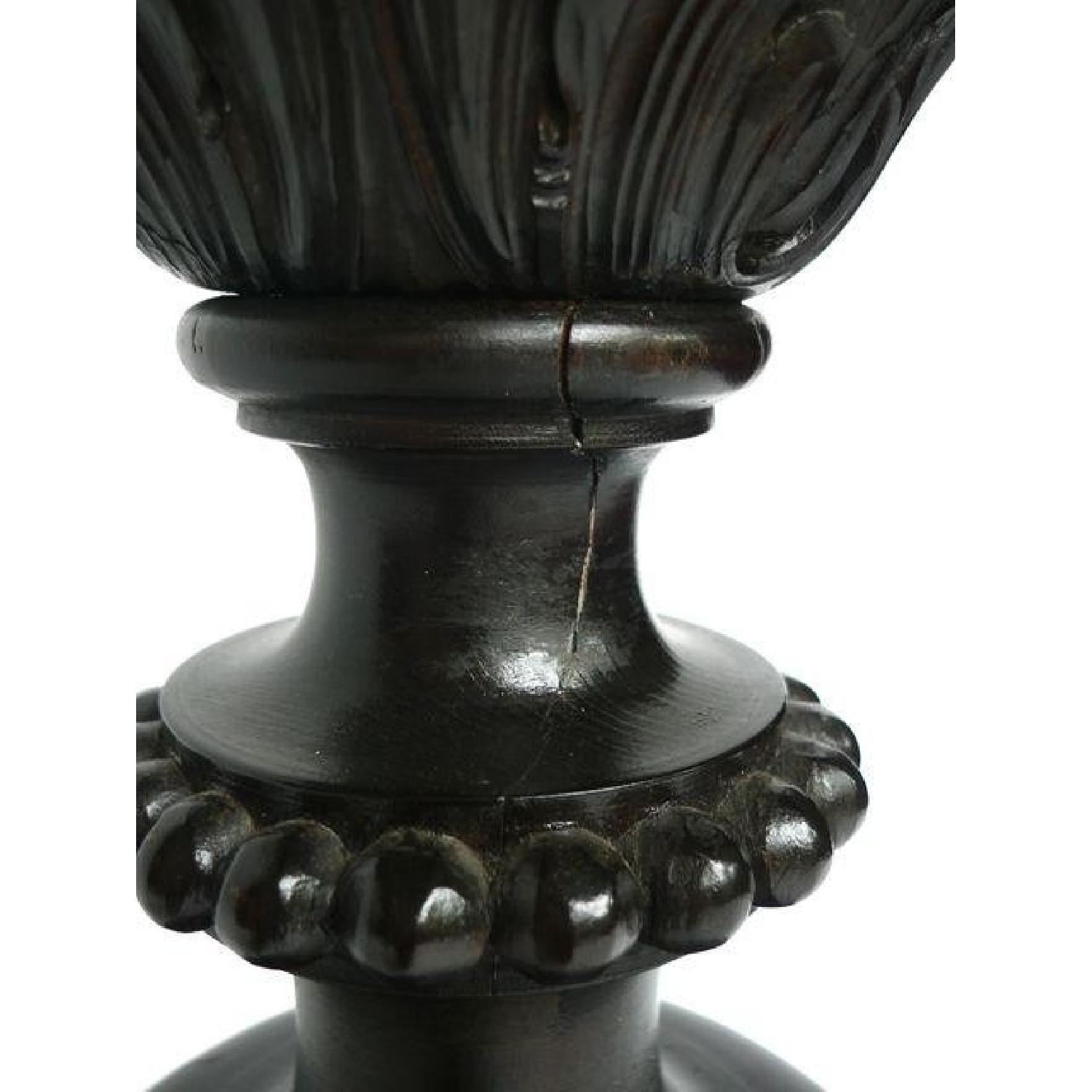 Victorian Carved Mahogany Floor Lamp - image-5