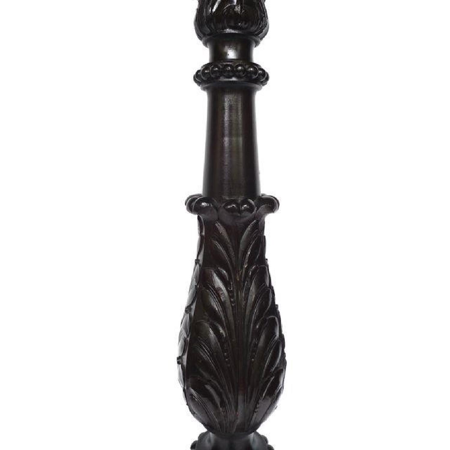 Victorian Carved Mahogany Floor Lamp - image-6