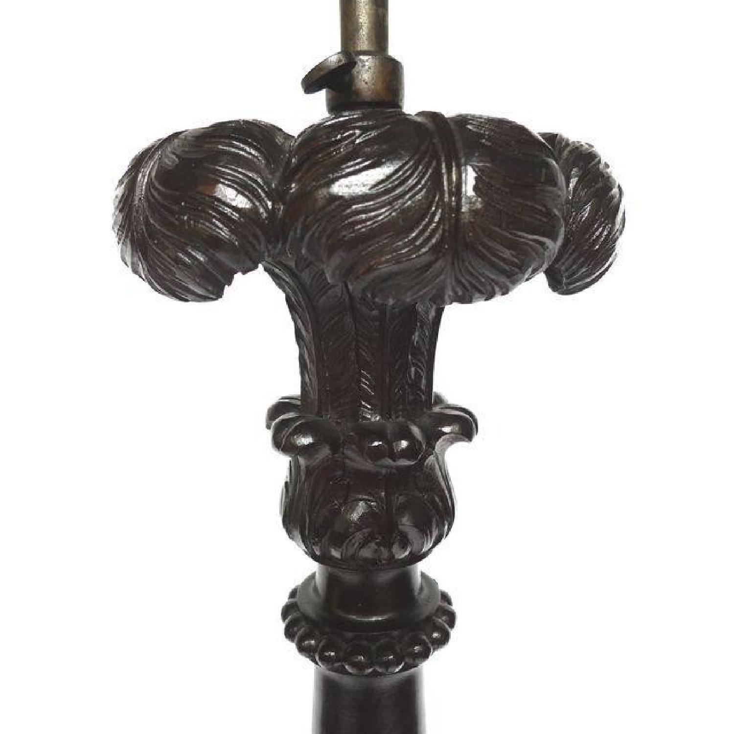 Victorian Carved Mahogany Floor Lamp - image-7