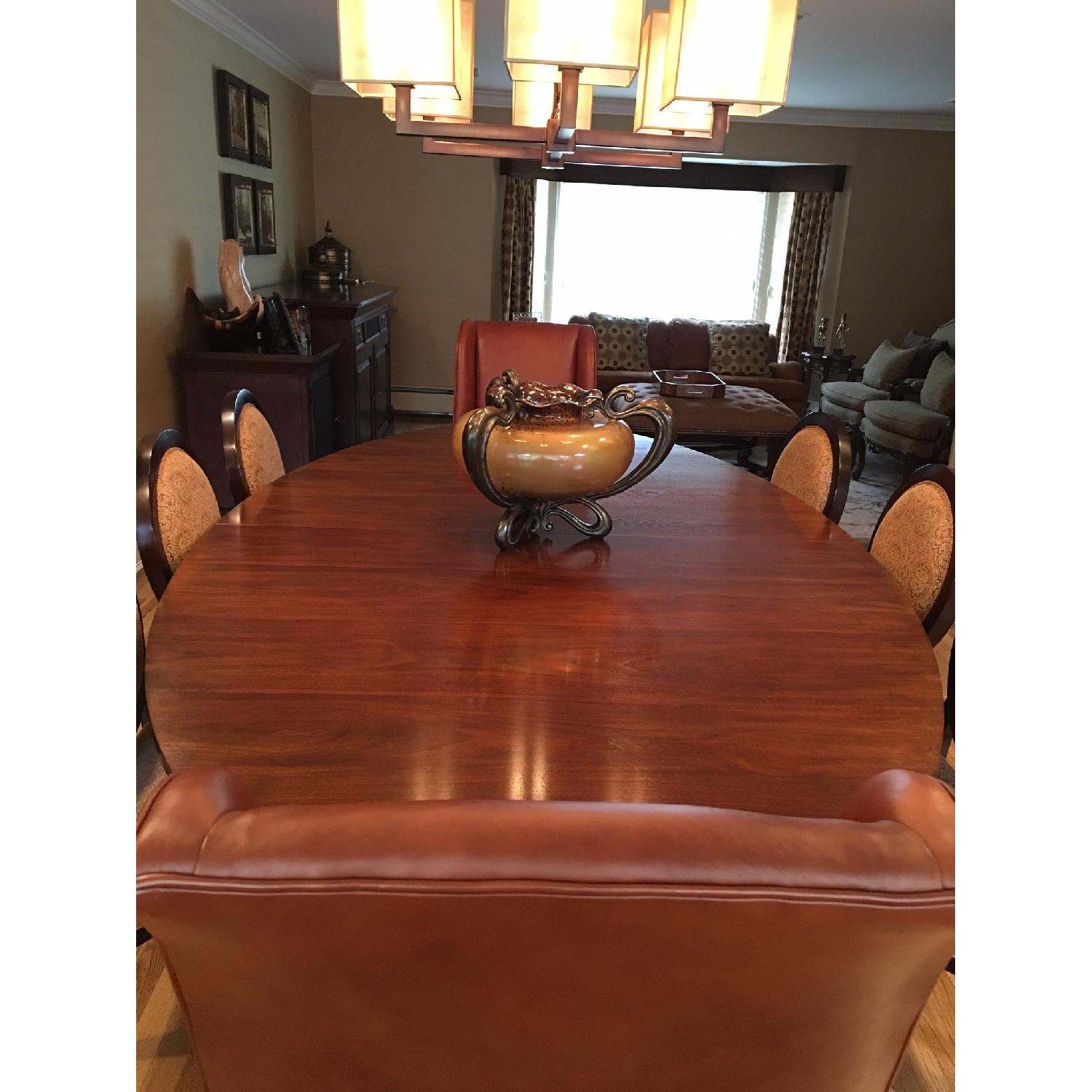 Expandable Dining Table w/ 8 Chairs - image-2