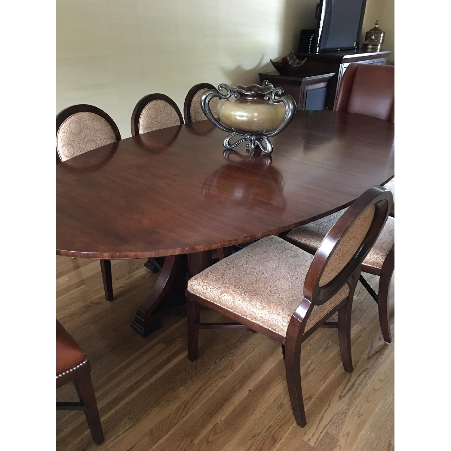 Expandable Dining Table w/ 8 Chairs - image-4