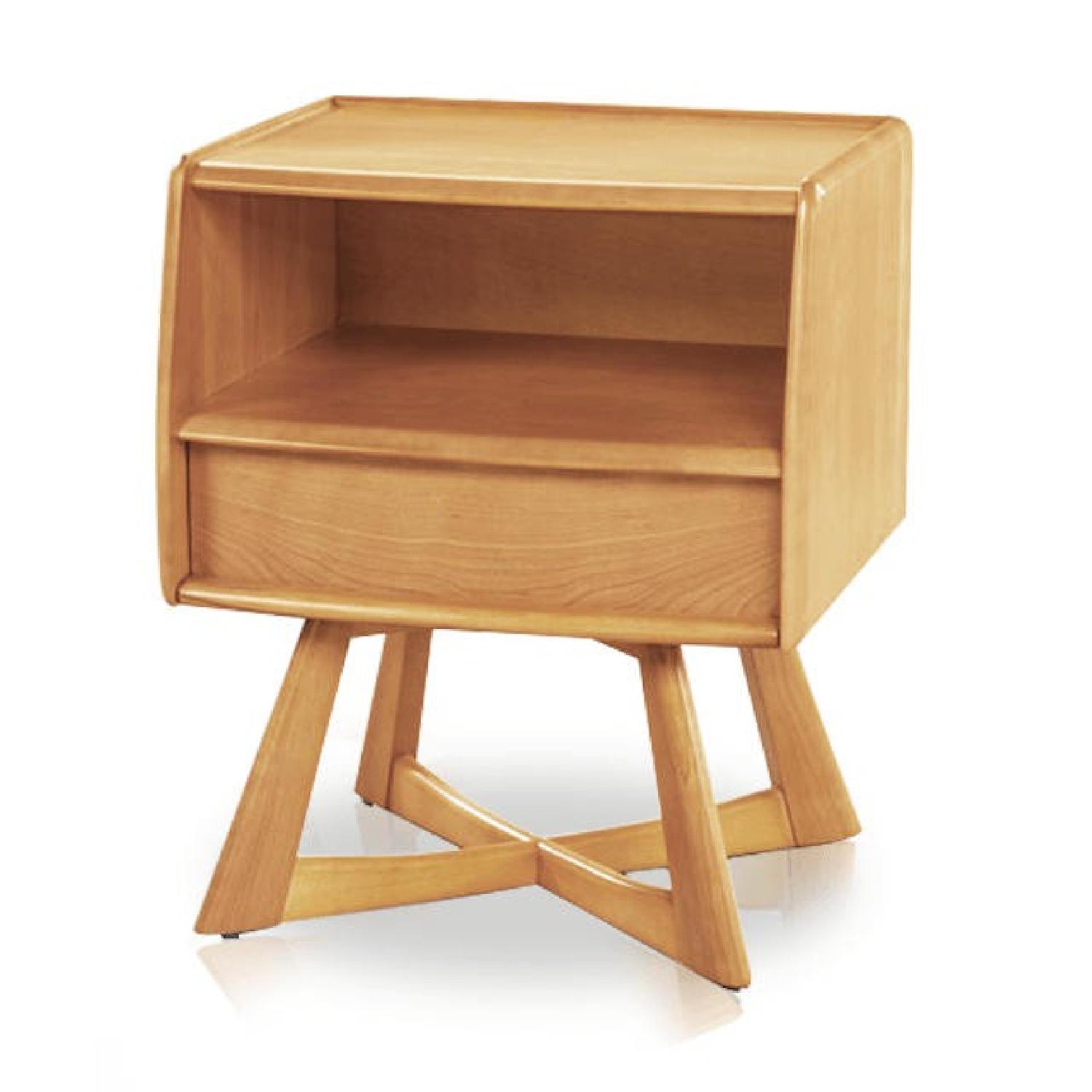 Heywood Wakefield Sculptura Mid Century Modern Nightstands AptDeco