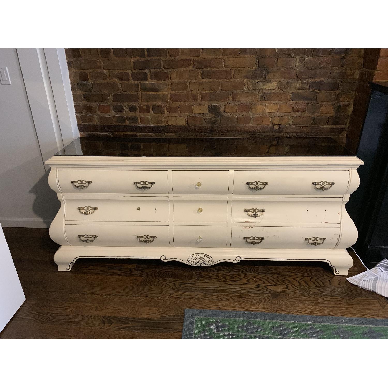 Bombay Style Antique 9 Drawer Dresser AptDeco