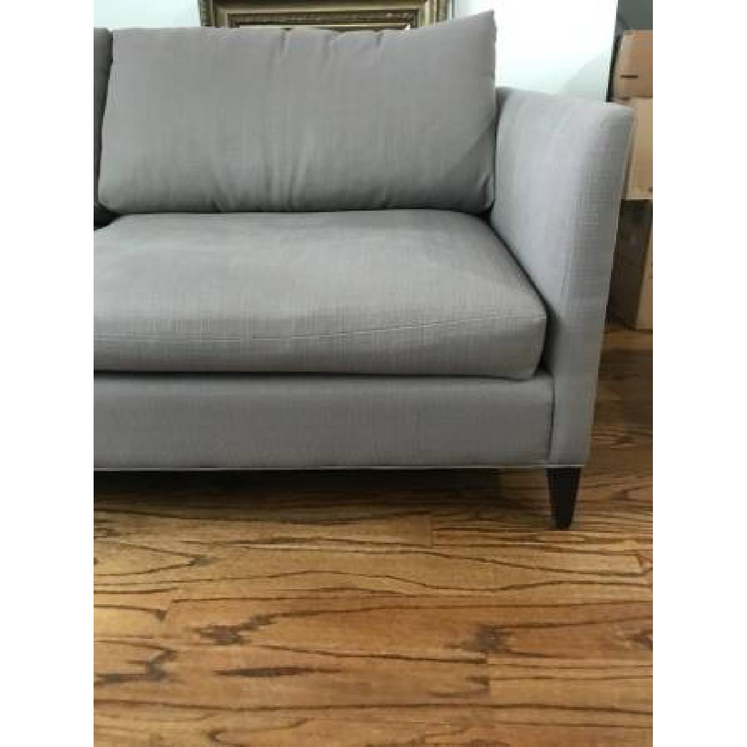 Crate & Barrel Klyne Gray Sofa - image-1