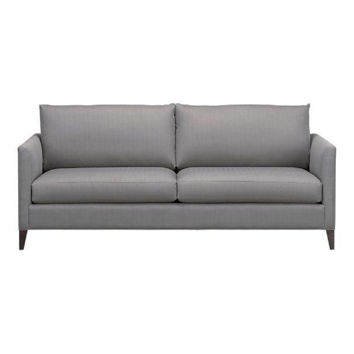 Crate & Barrel Klyne Gray Sofa - image-0