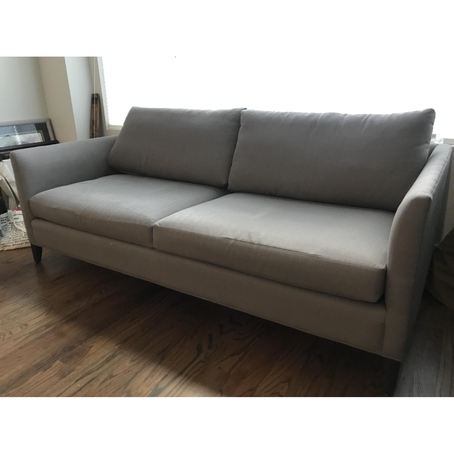 Crate & Barrel Klyne Gray Sofa - image-4