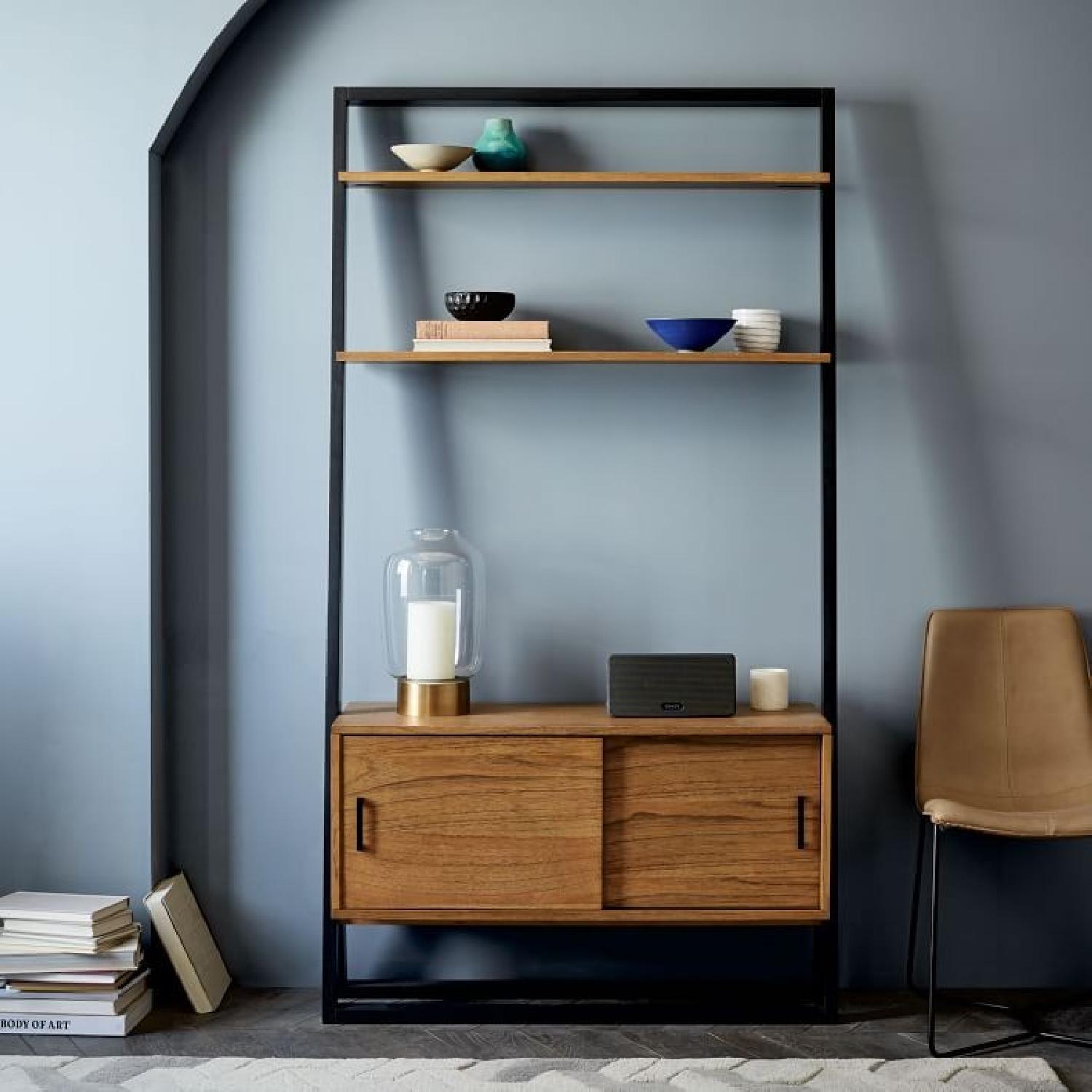 West Elm Ladder Shelf Media Console - image-2