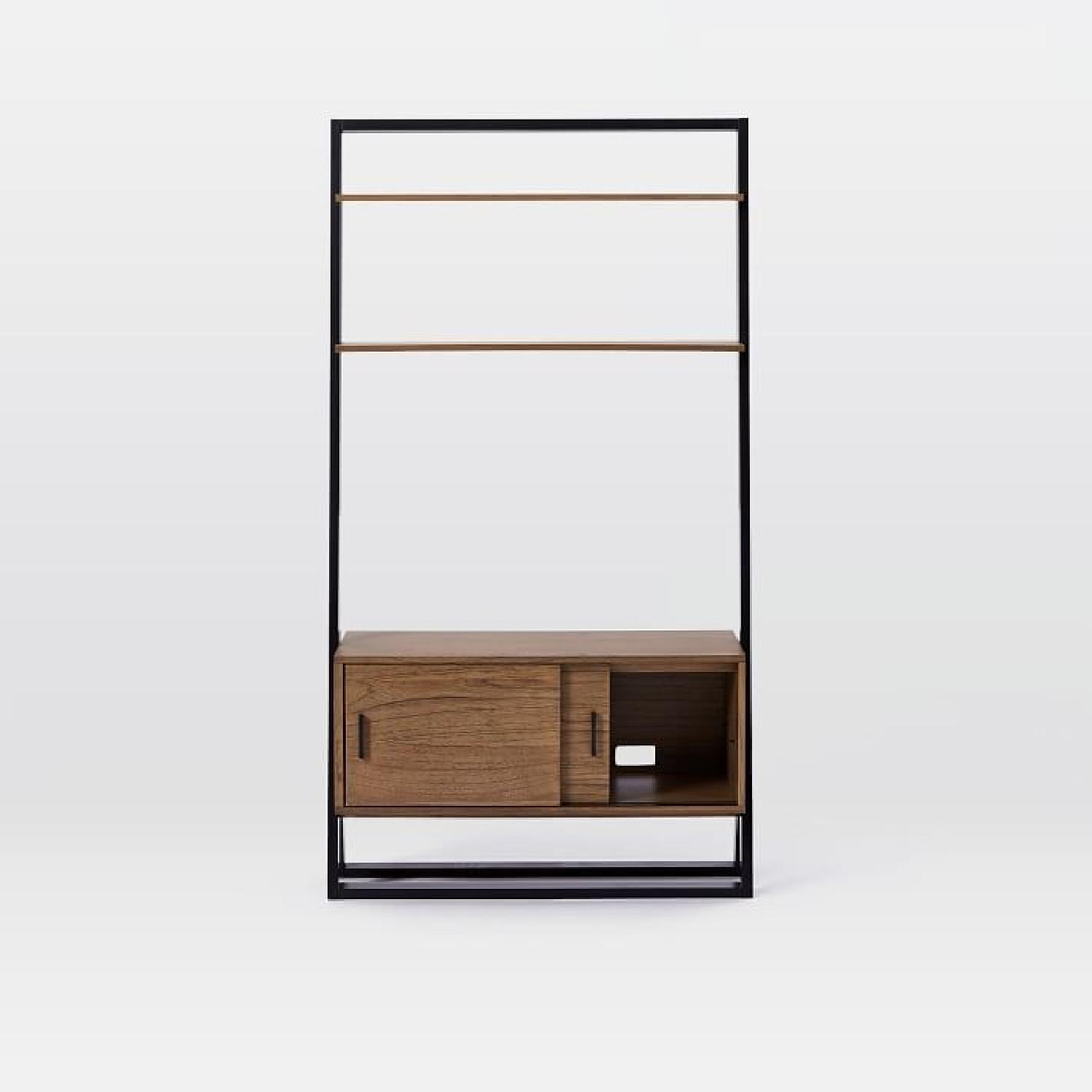 West Elm Ladder Shelf Media Console - image-4