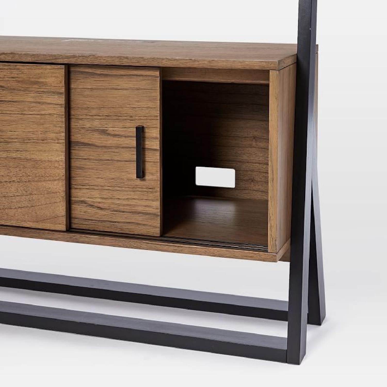 West Elm Ladder Shelf Media Console - image-5