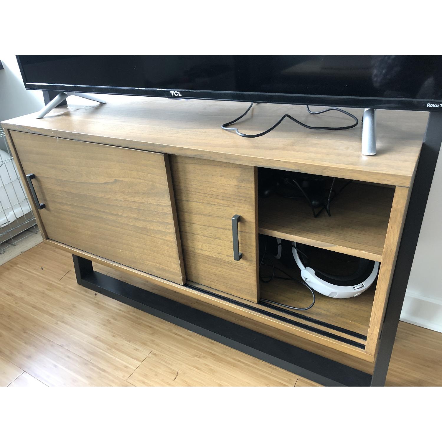 West Elm Ladder Shelf Media Console - image-7