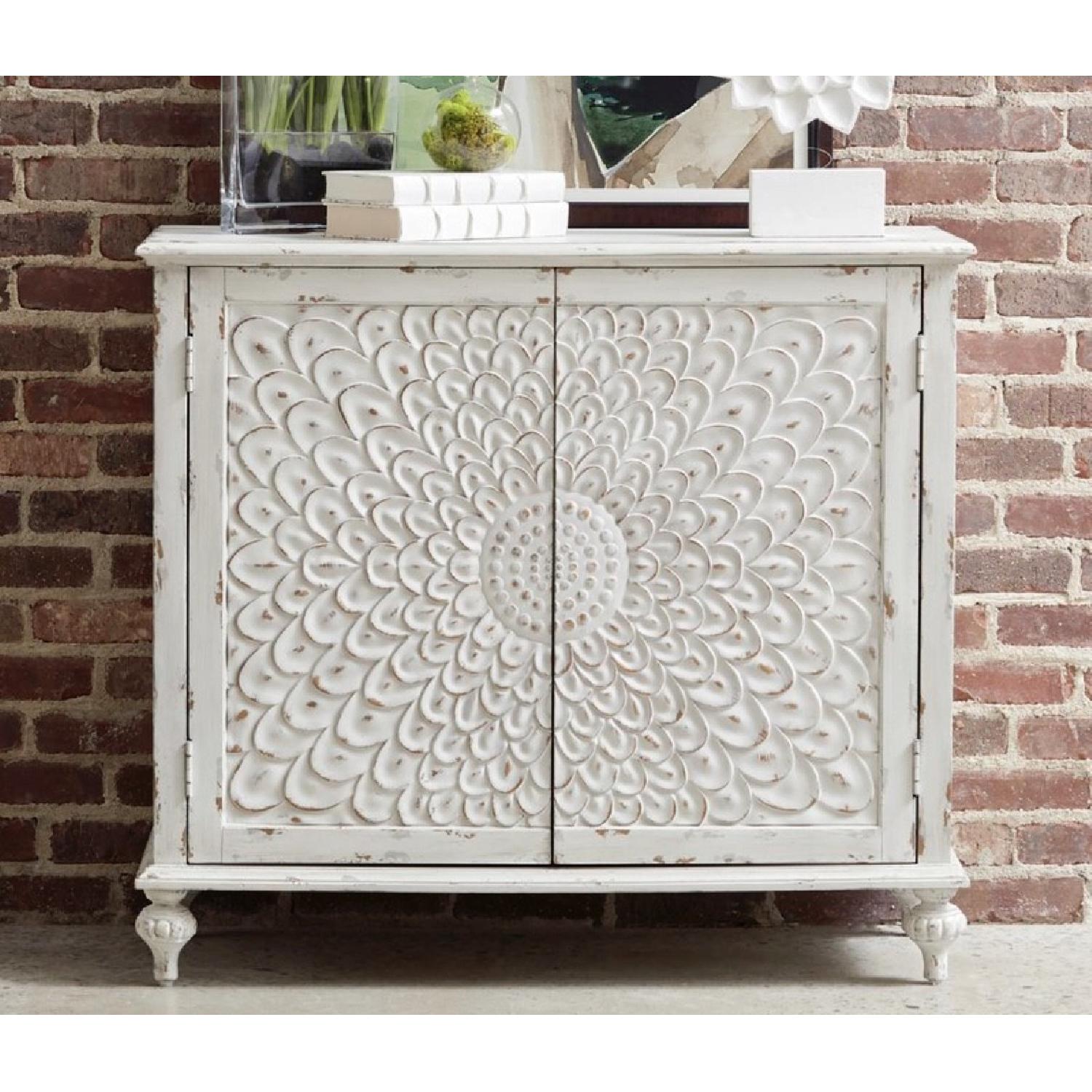 Mistana Suri Rustic Carved Wood Accent Cabinet - image-2