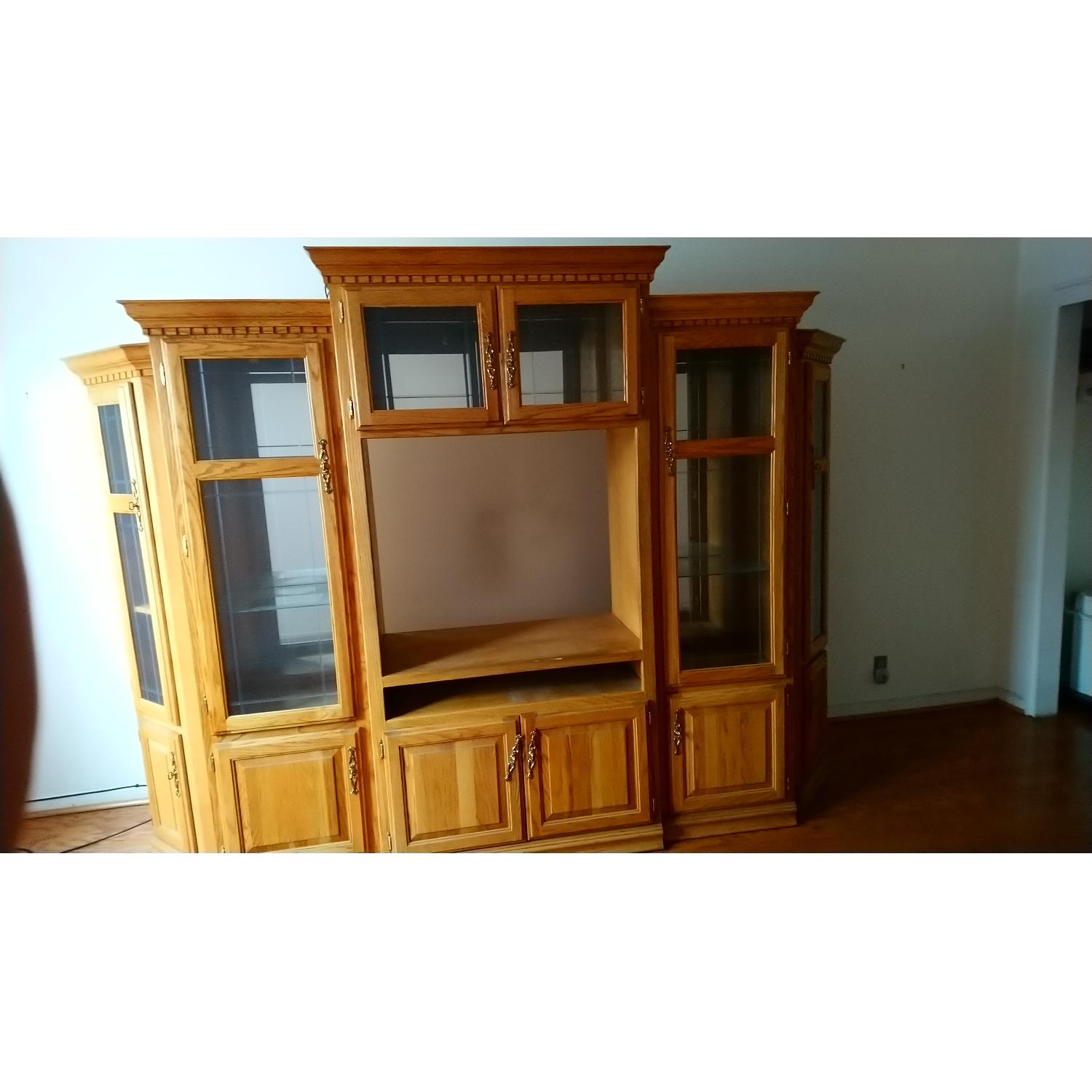 Nostalgia Oak Solid Oak Wall Unit - image-1