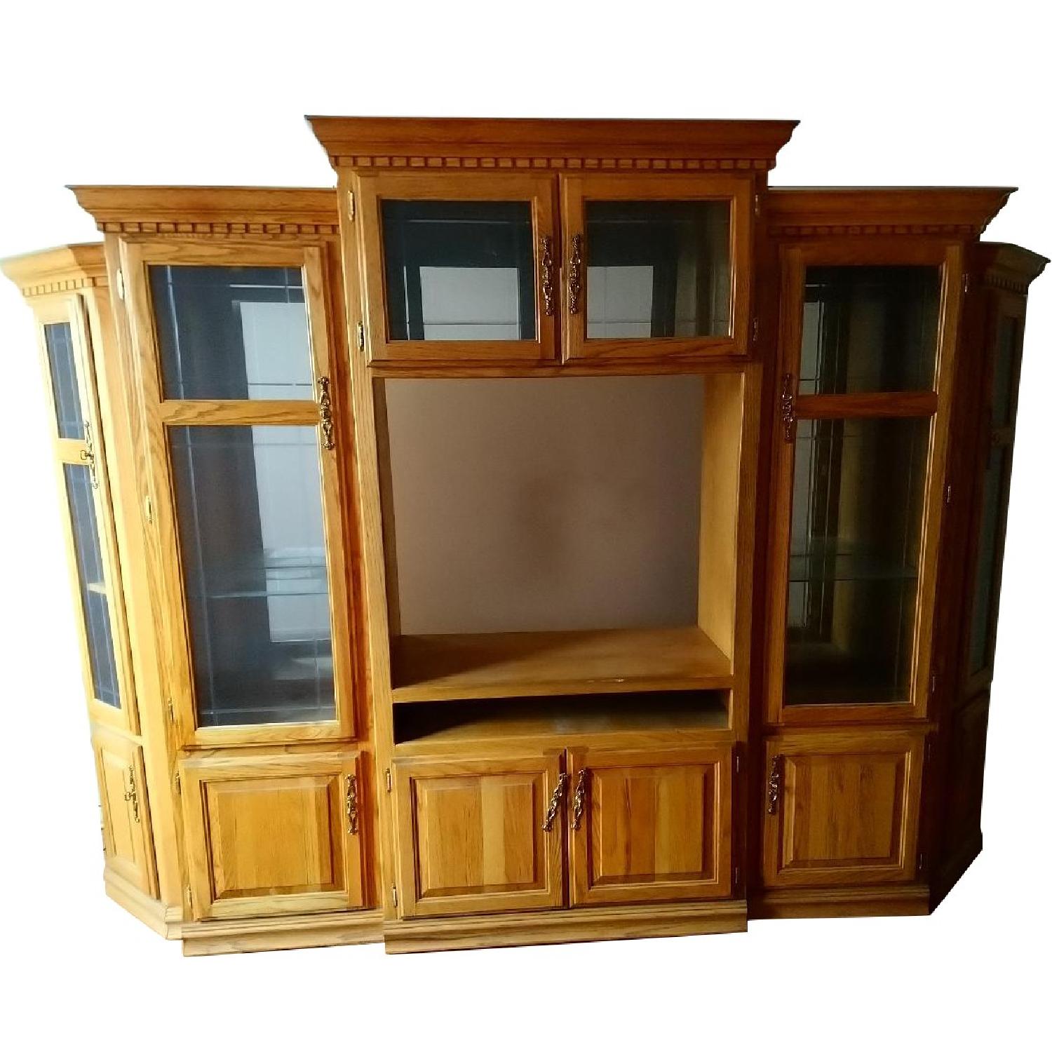 Nostalgia Oak Solid Oak Wall Unit - image-0