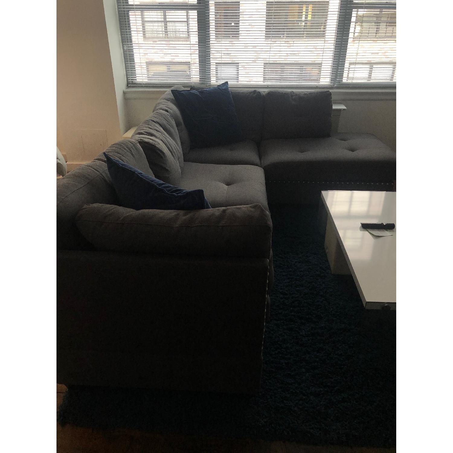 Alcott Hill Charlemont Reversible Sectional Sofa & Ottoman - image-3