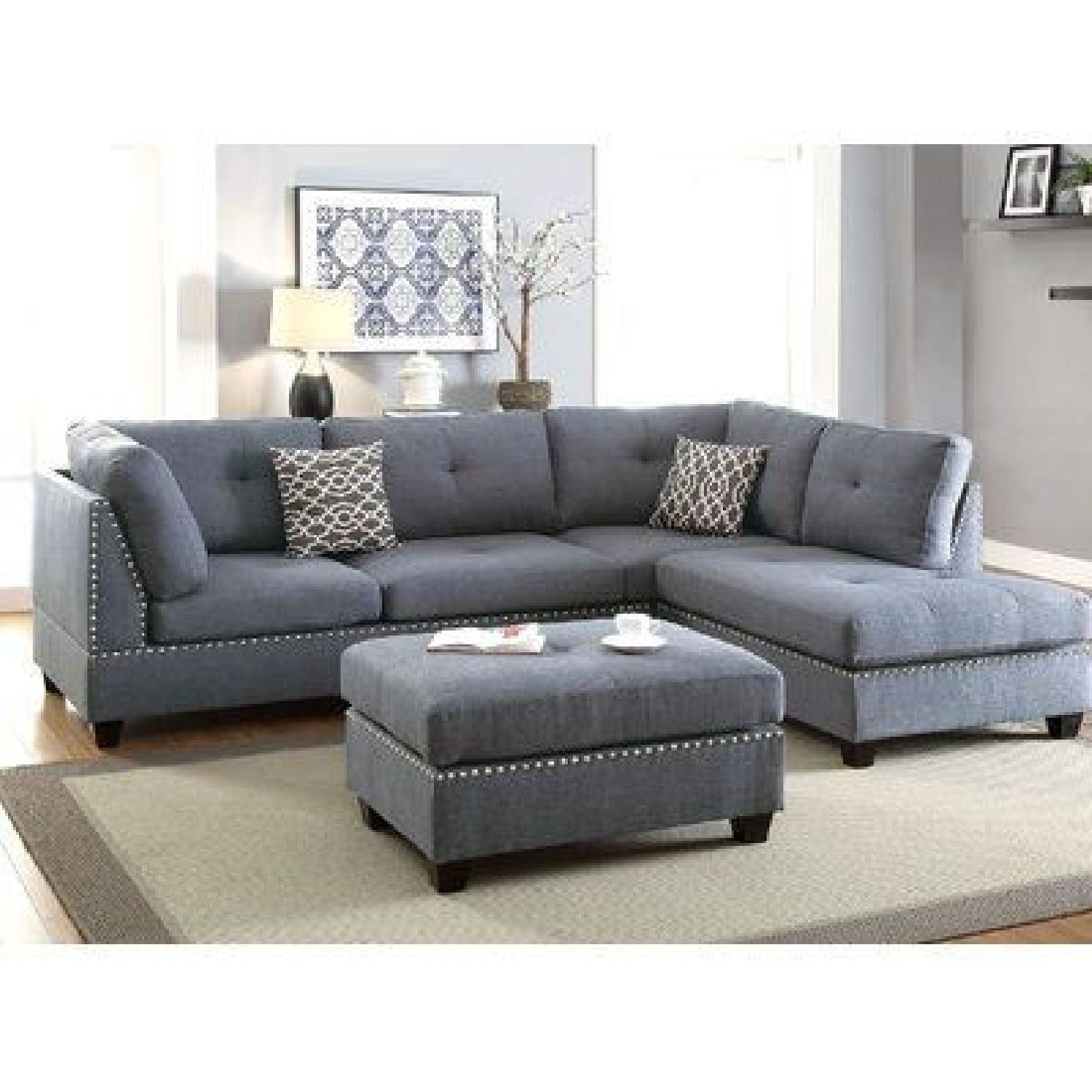 Alcott Hill Charlemont Reversible Sectional Sofa & Ottoman - image-7