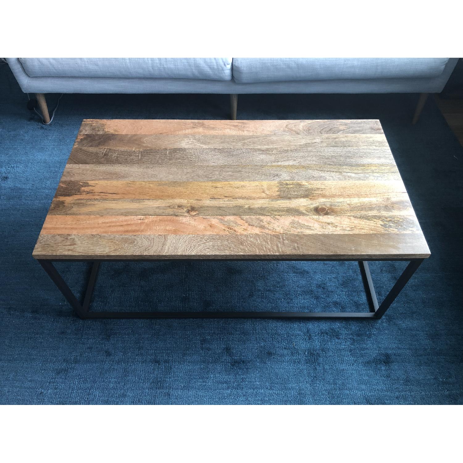 West Elm Streamline Whitewashed Coffee Table - image-2