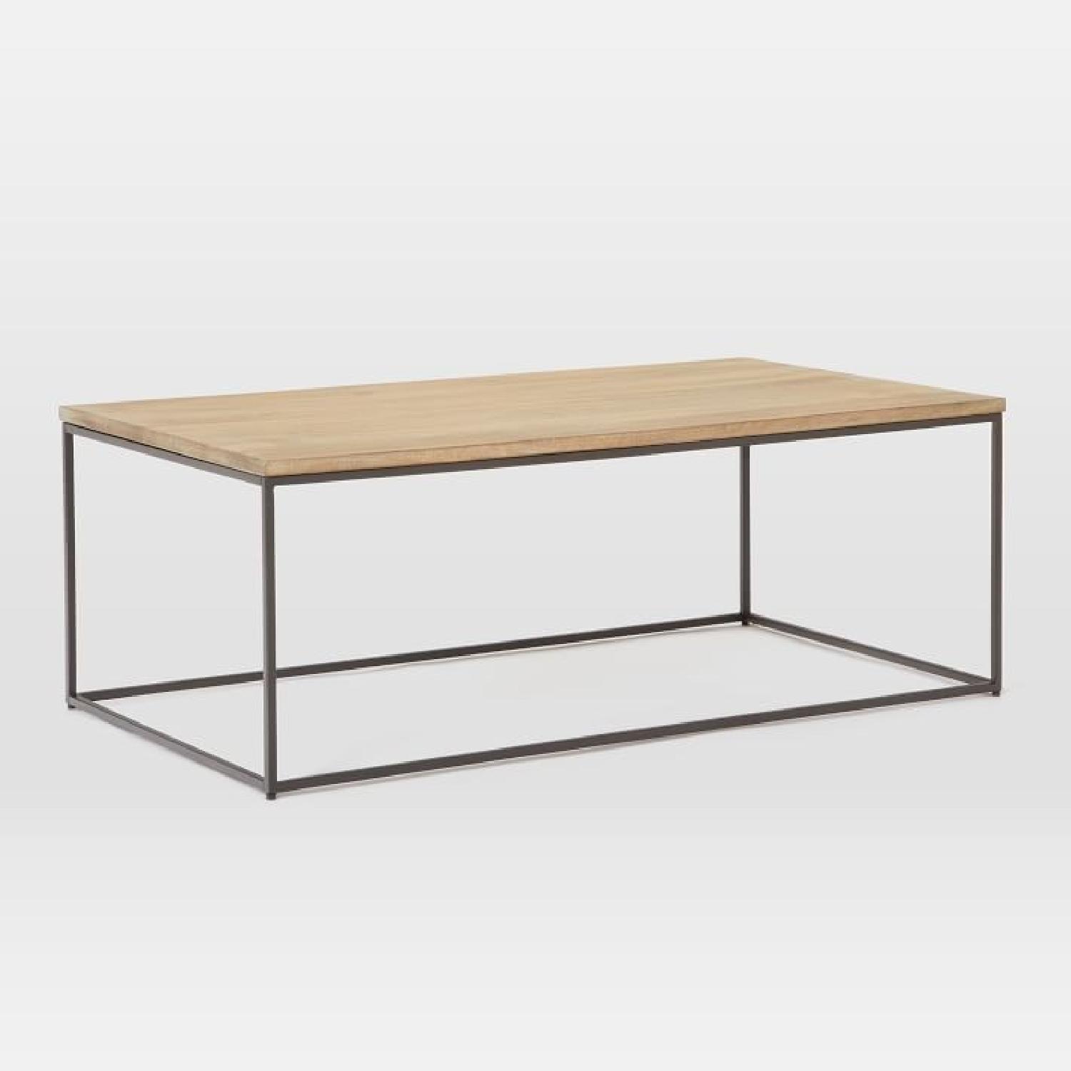 West Elm Streamline Whitewashed Coffee Table - image-5