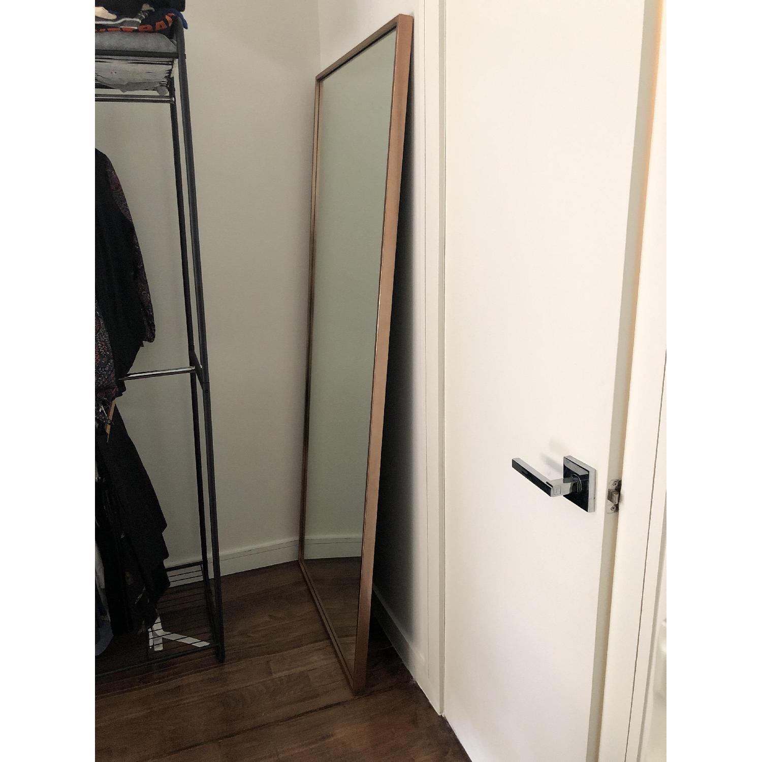 West Elm Metal Framed Floor Mirror For Sale On Aptdeco