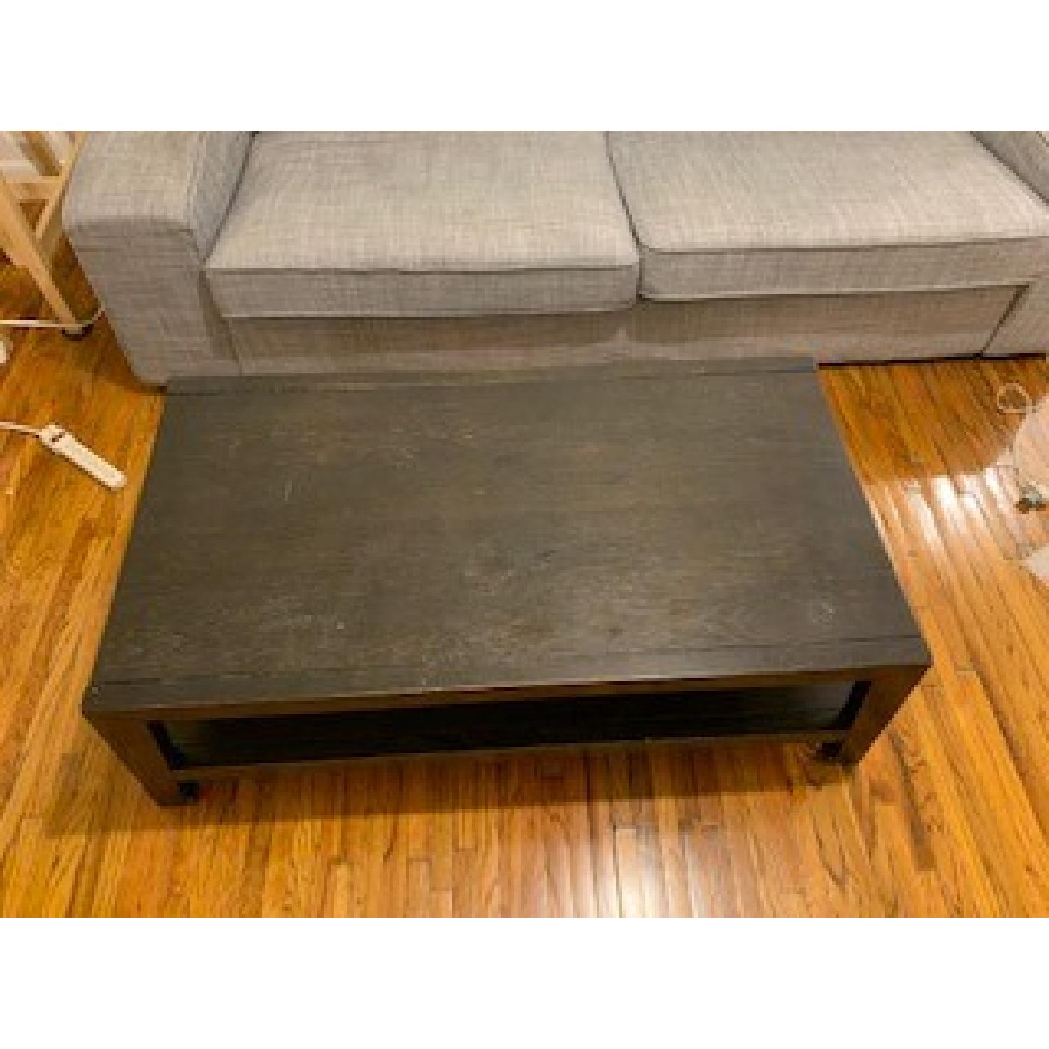 Black Wood Coffee Table - image-2