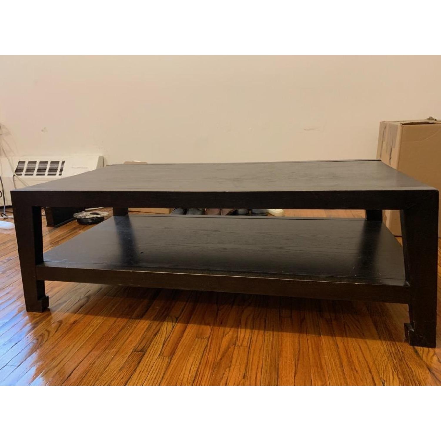 Black Wood Coffee Table - image-6