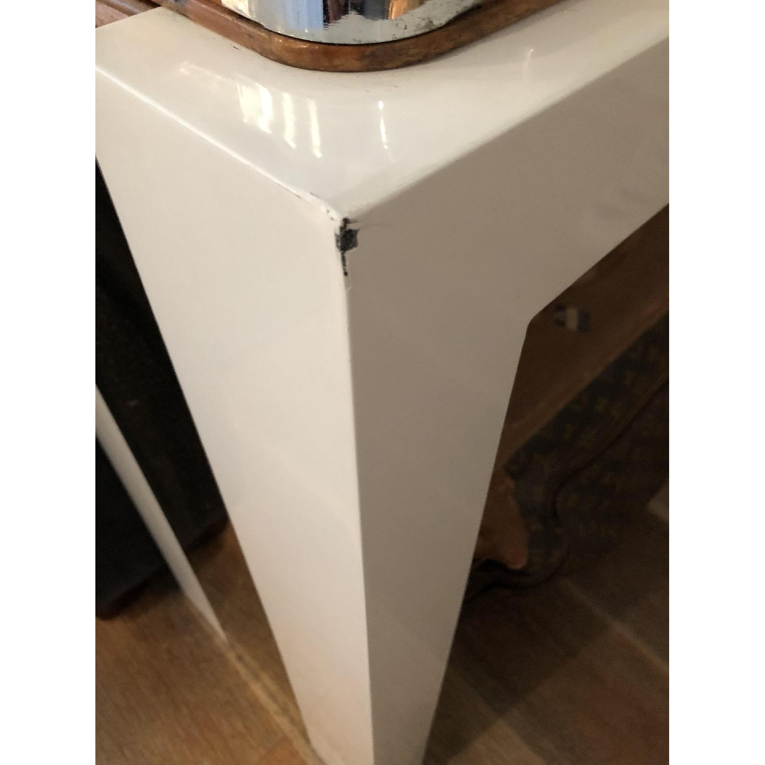 Jonathan Adler White Lacquer & Gold Console Table - image-6