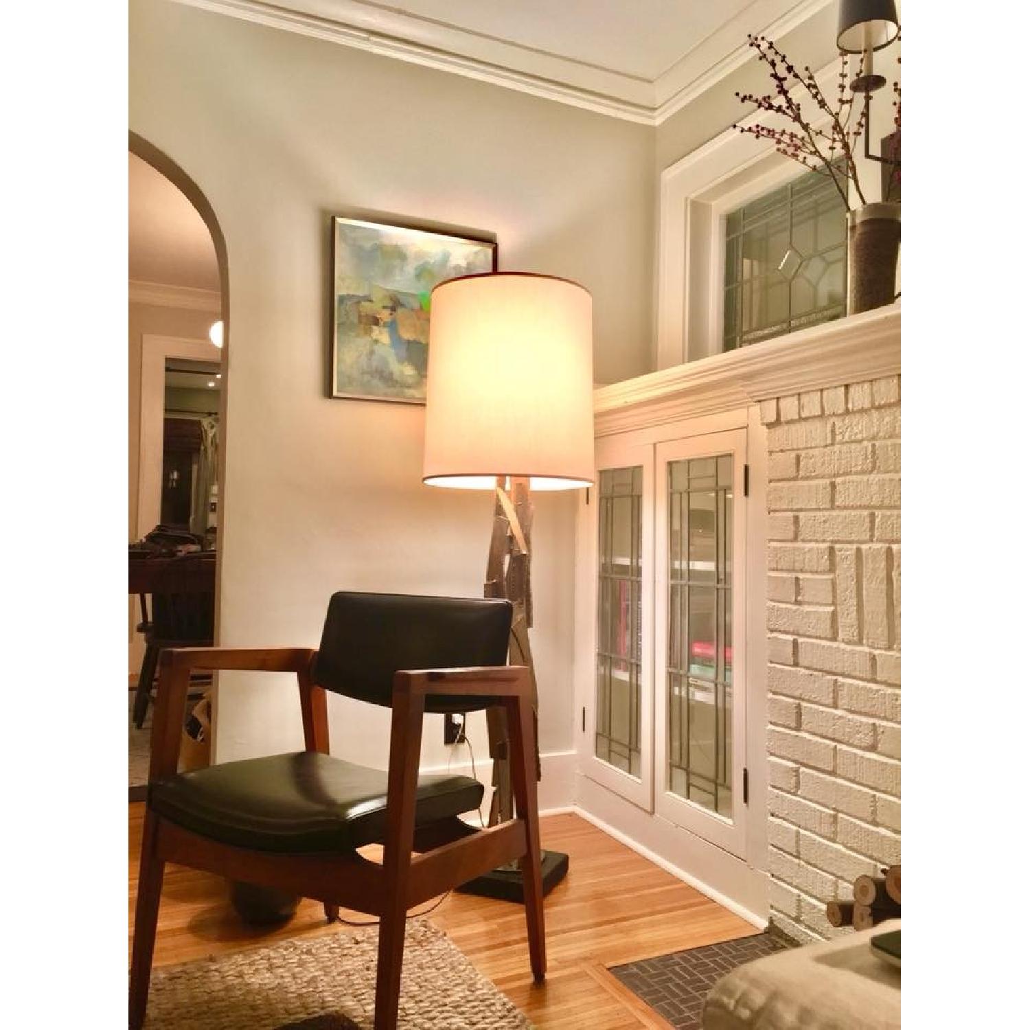 Vintage 1960s Brutalist Mid-Century Modern Floor Lamp - image-1