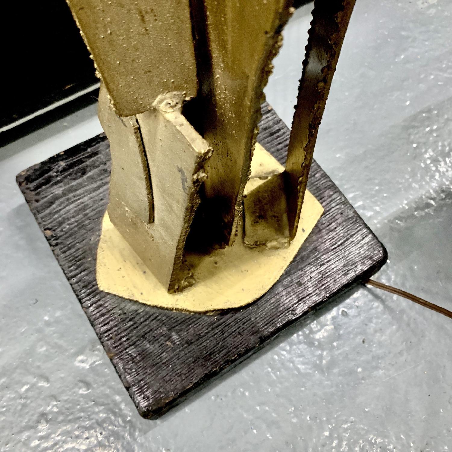 Vintage 1960s Brutalist Mid-Century Modern Floor Lamp - image-2