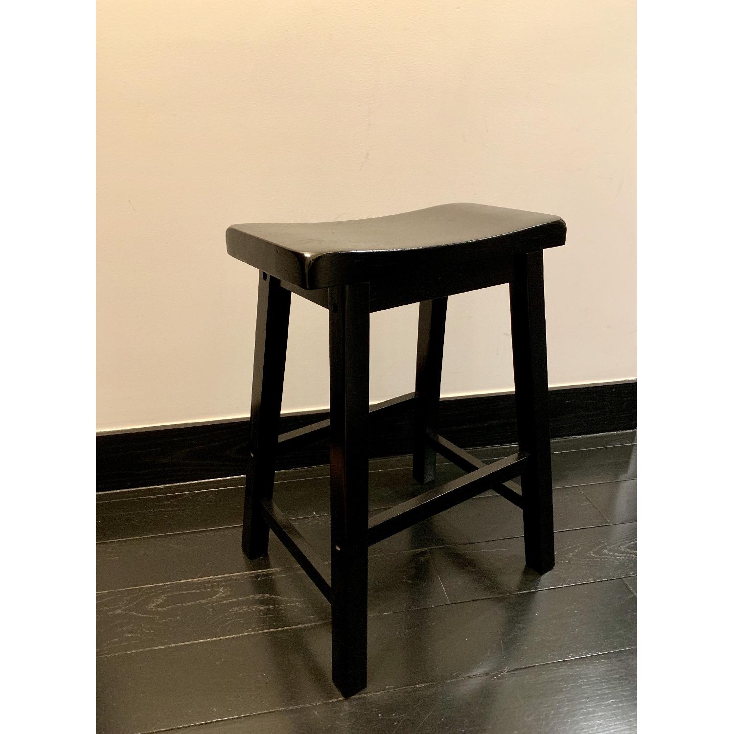 Pottery Barn Solid Oak Counter Bar Stools - image-2
