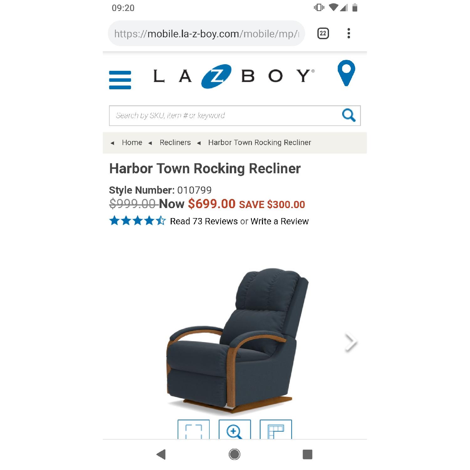 La-Z-Boy Harbor Town Rocking Recliner - image-2