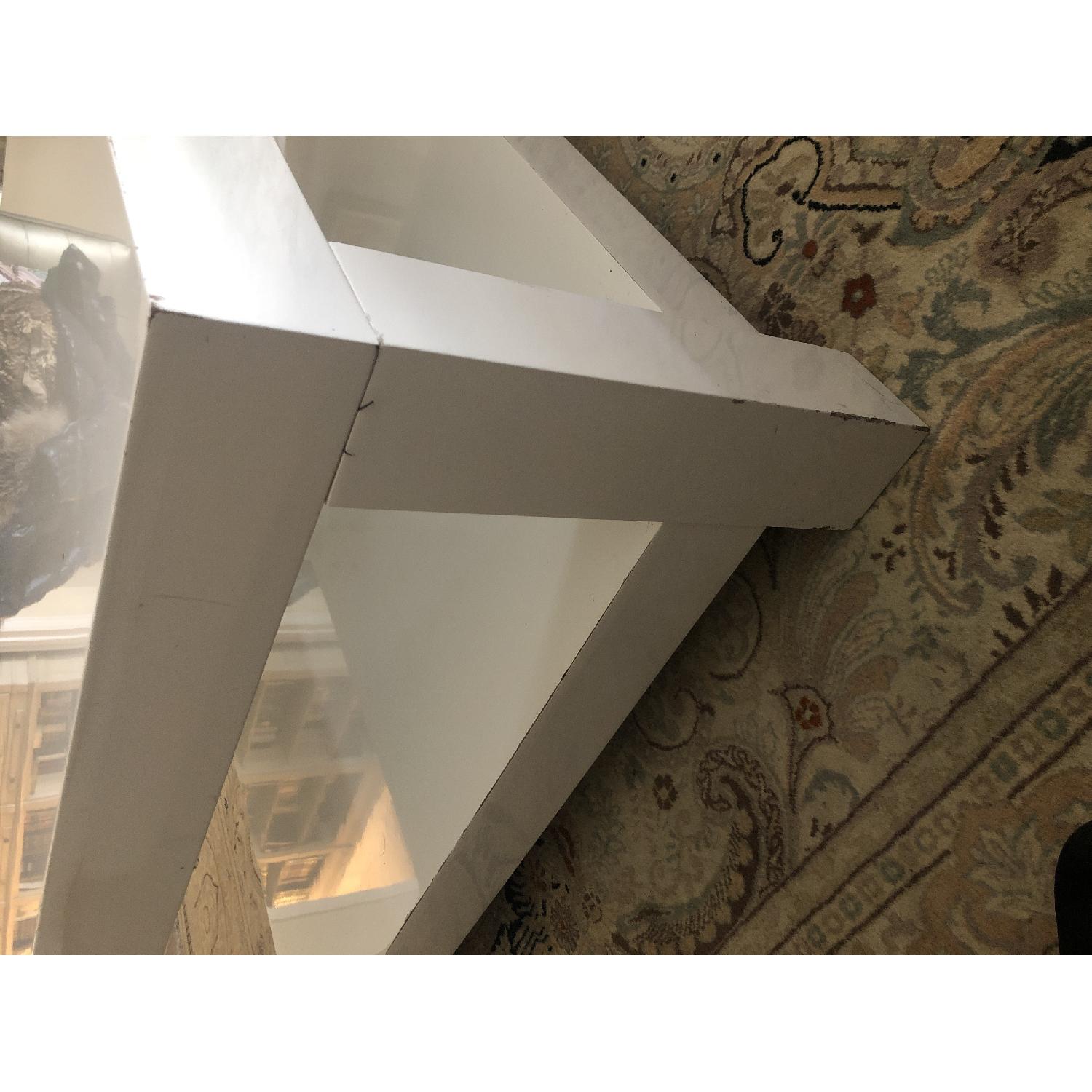 West Elm Parsons White Lacquer Coffee Table - image-7