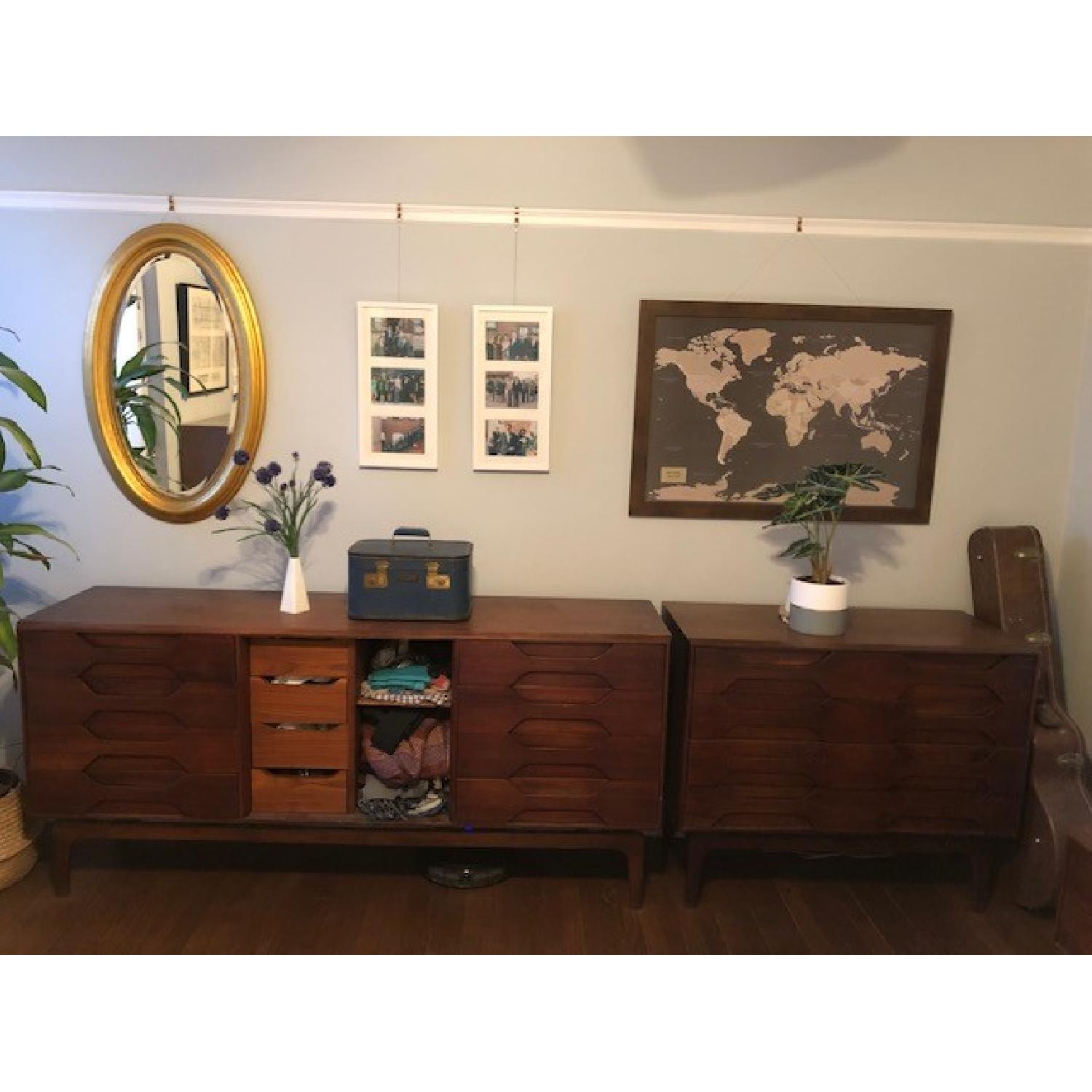 Detroit Furniture Mid-Century Modern Solid Walnut Dresser - image-1