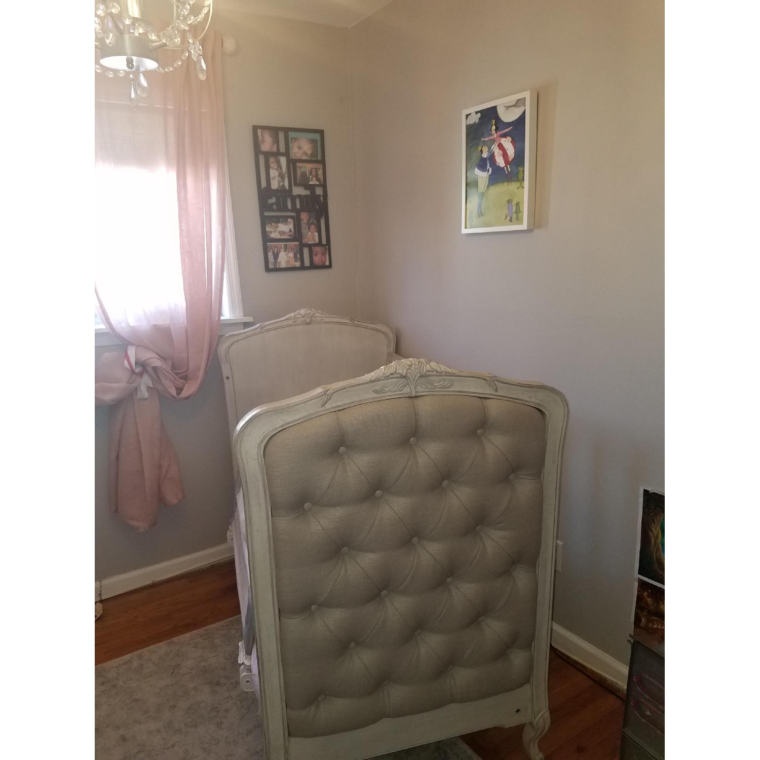 Restoration Hardware Colette Tufted Crib - image-0