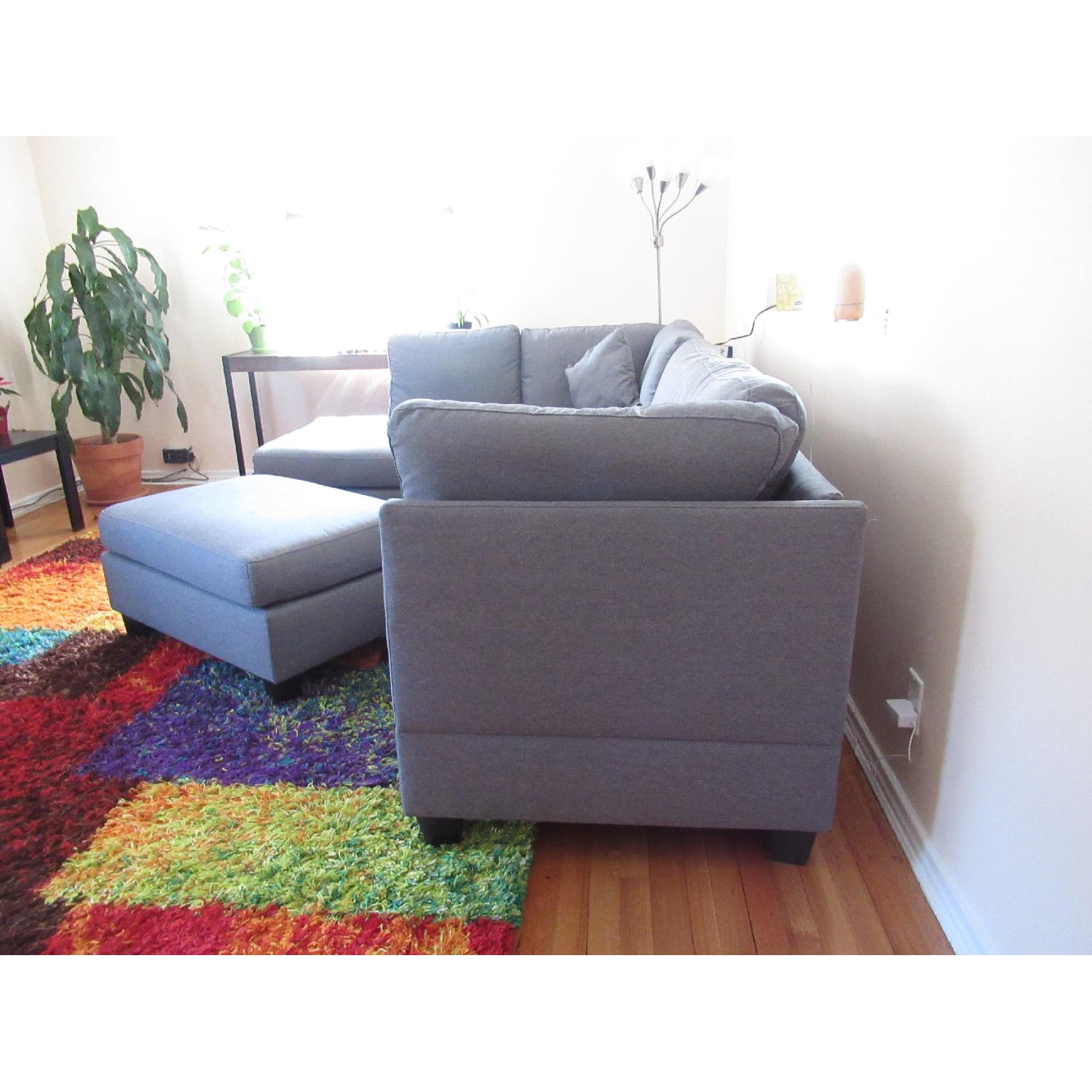 2 Piece Sectional Sofa & Ottoman - image-3
