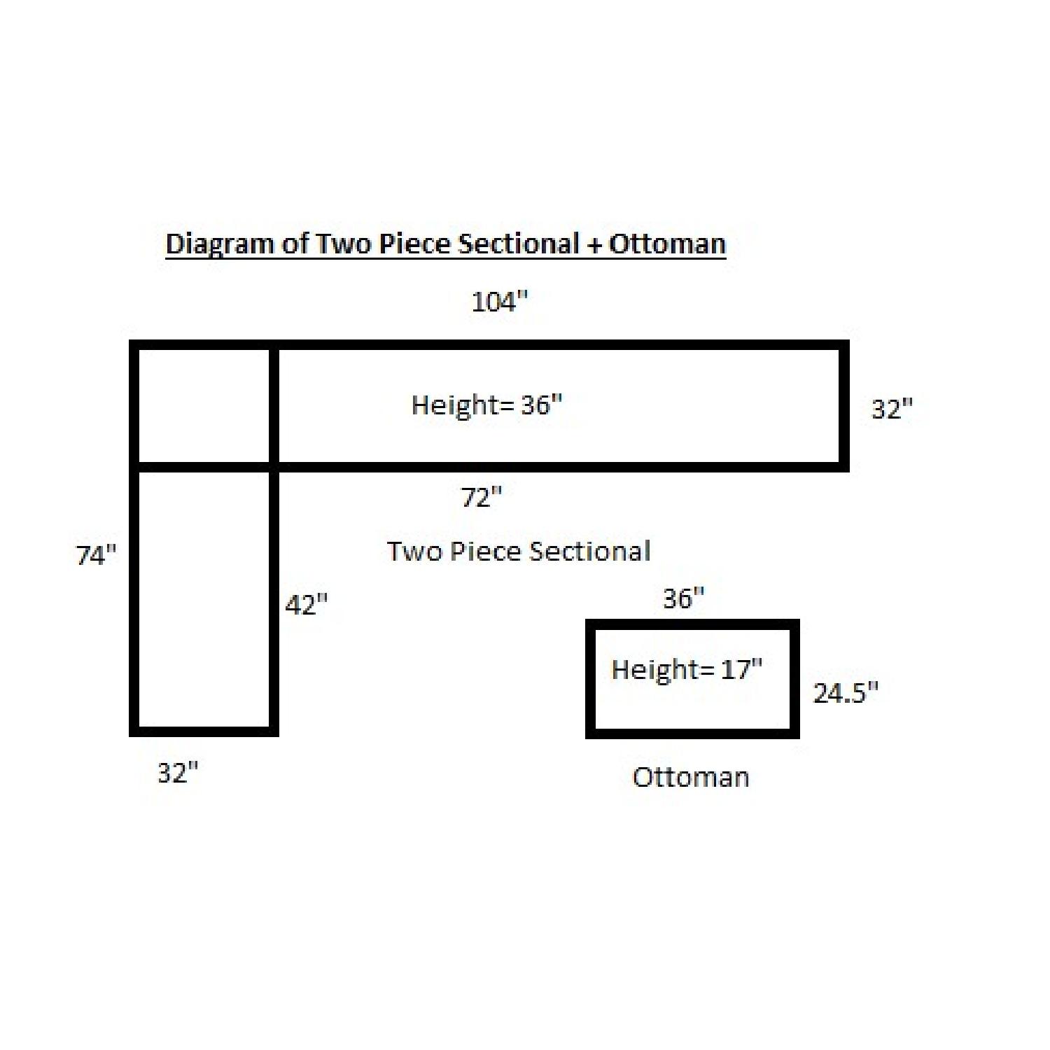 2 Piece Sectional Sofa & Ottoman - image-4