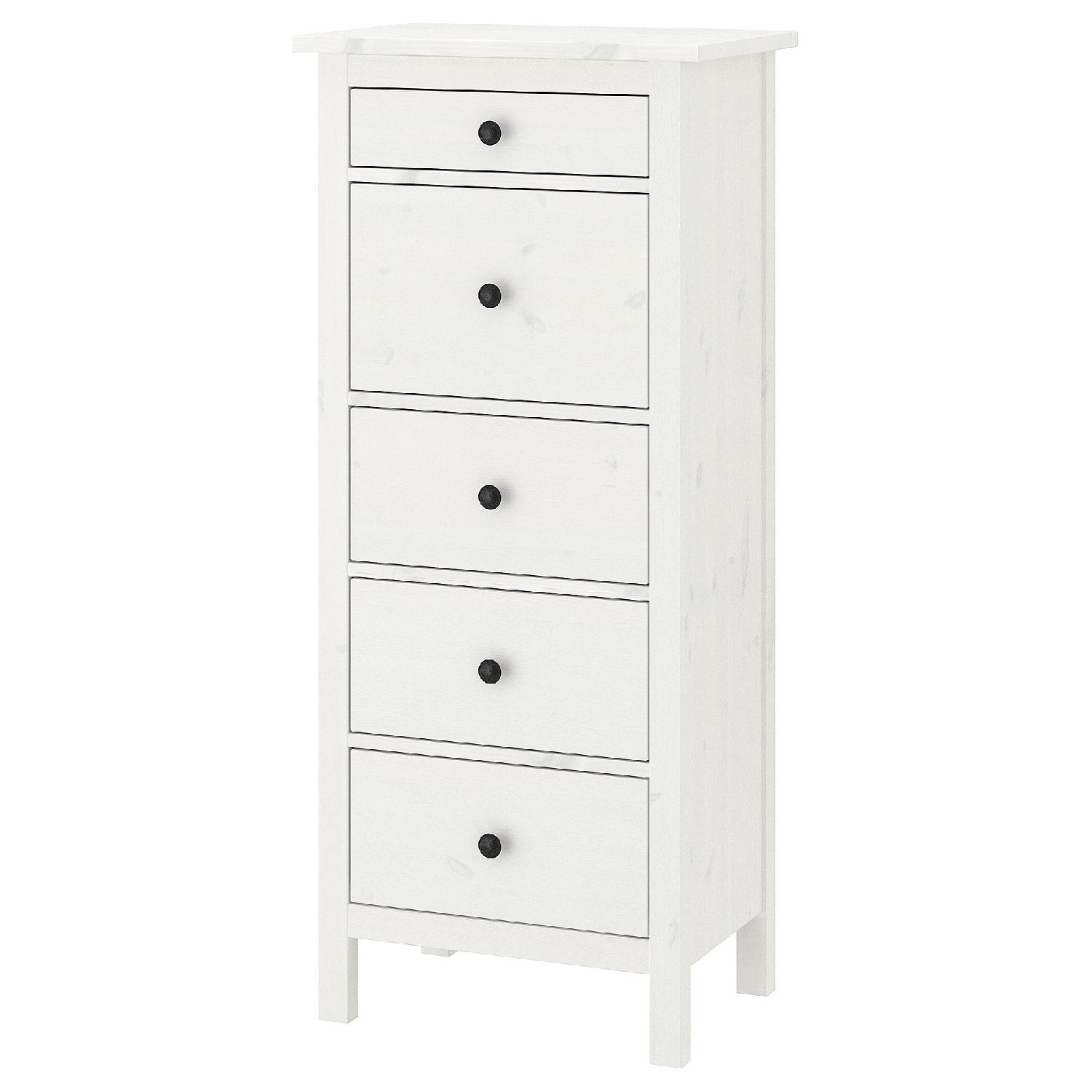IKEA ヘムネス　チェスト　5段 Ikea Hemnes 5-Drawer Chest - AptDeco
