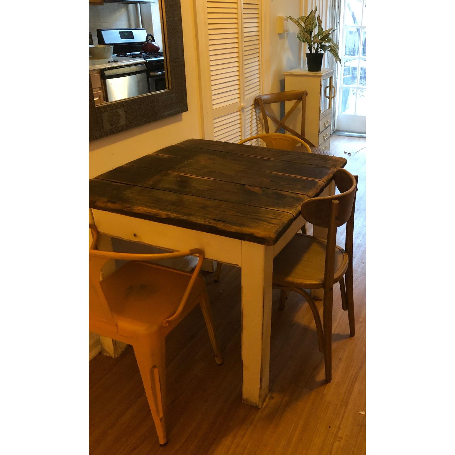 Rustic Farmhouse Dining Table - AptDeco