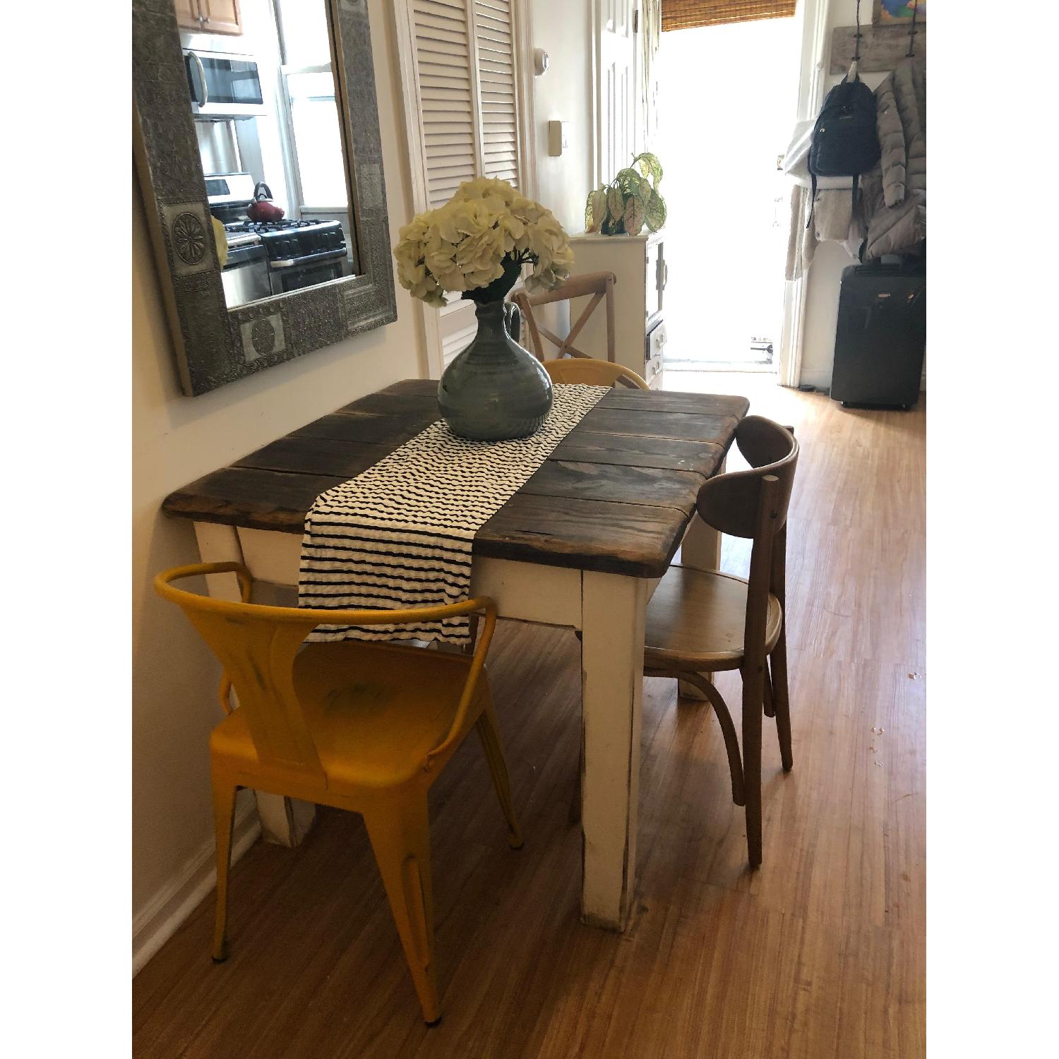 Rustic Farmhouse Dining Table - AptDeco
