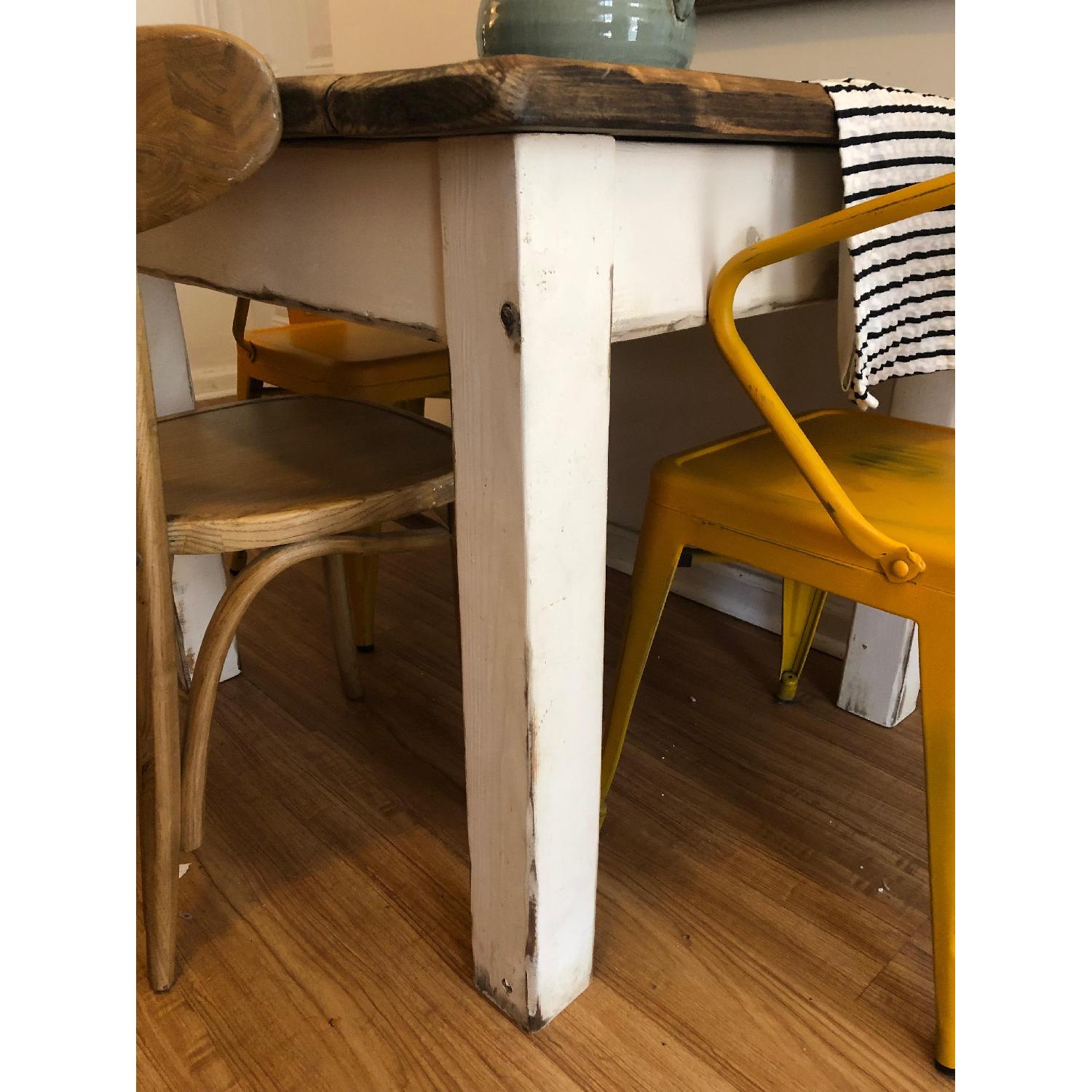 Rustic Farmhouse Dining Table - AptDeco