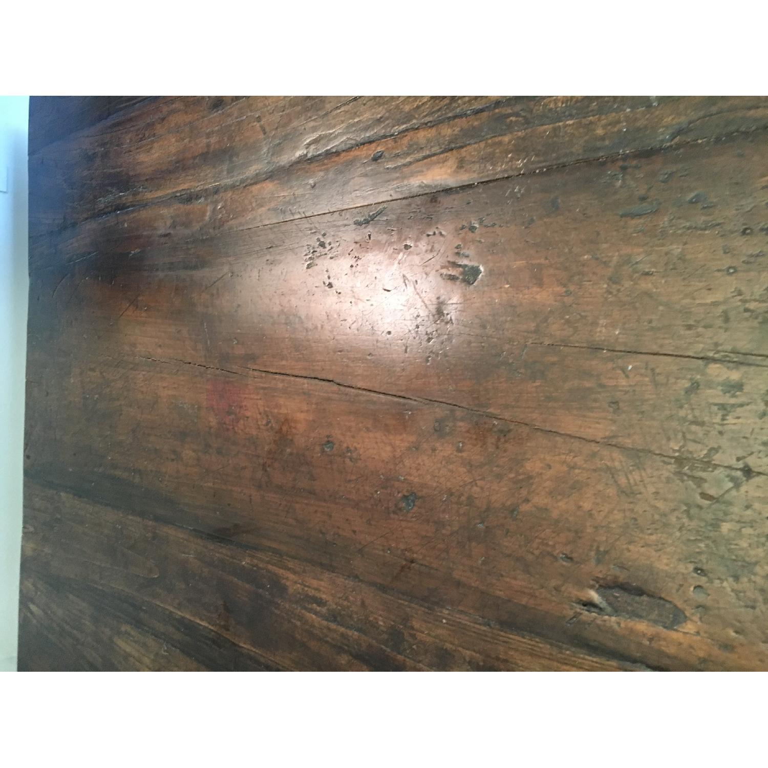Antique Rustic Solid Wood Farmhouse Table - image-5