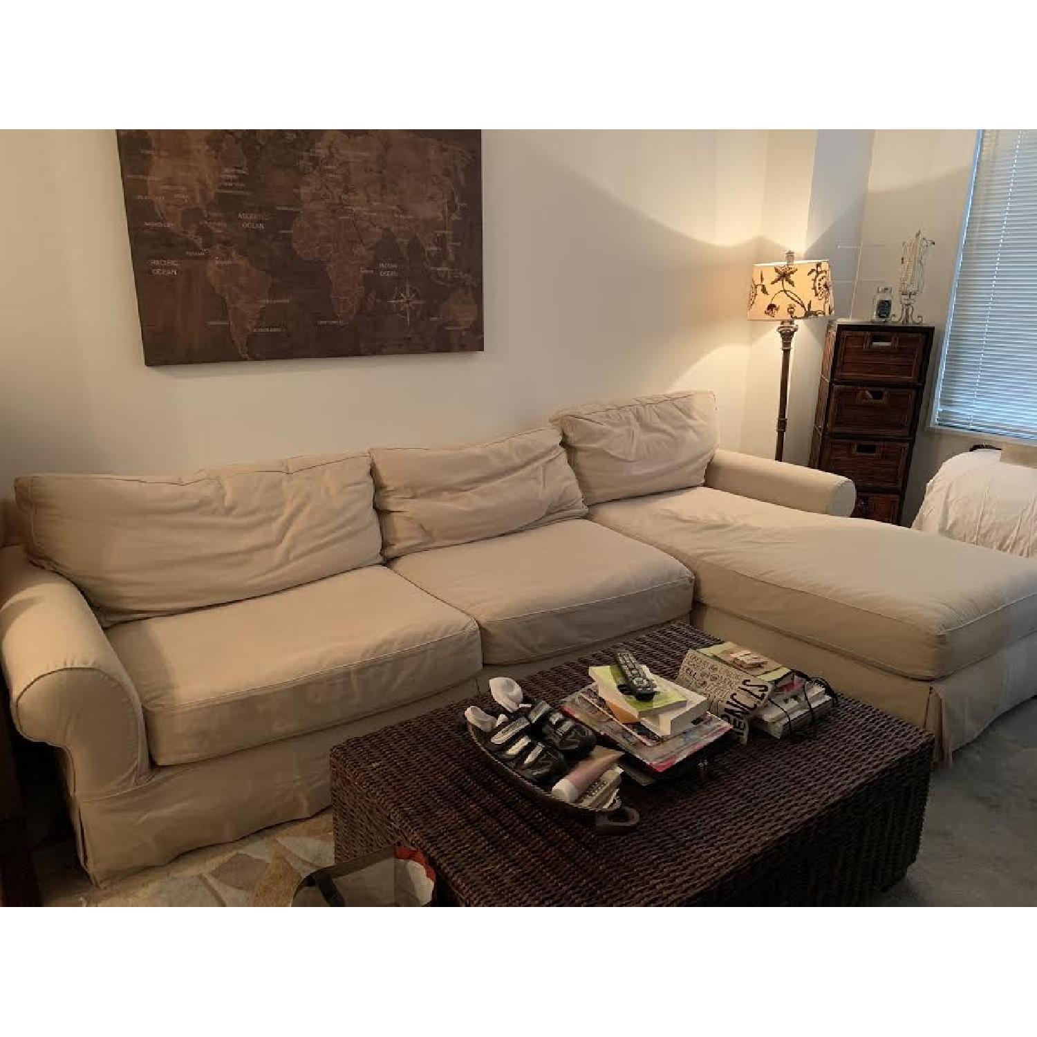 Restoration Hardware Grand Scale Roll Arm Sectional Sofa - image-2