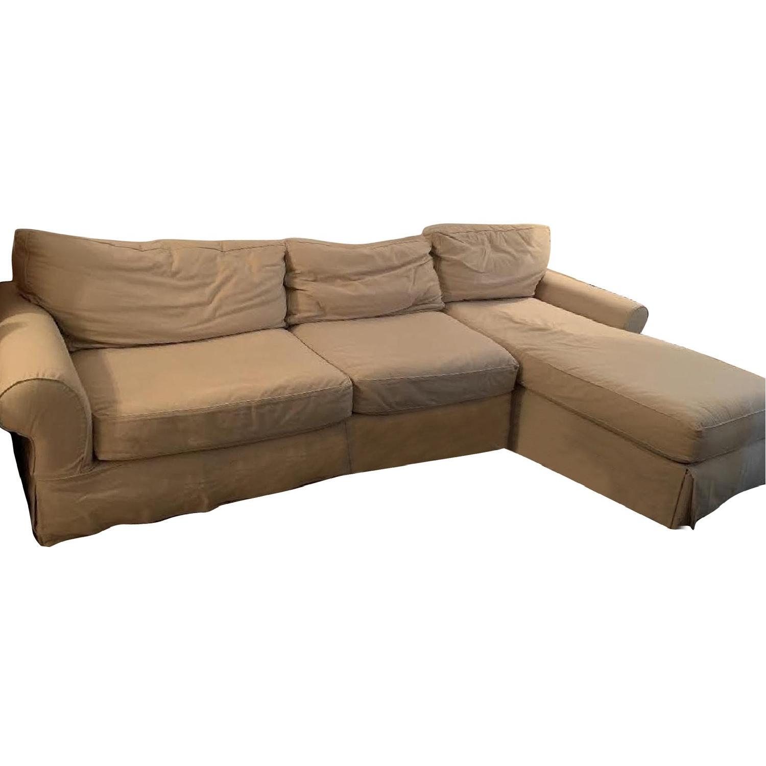 Restoration Hardware Grand Scale Roll Arm Sectional Sofa - image-0