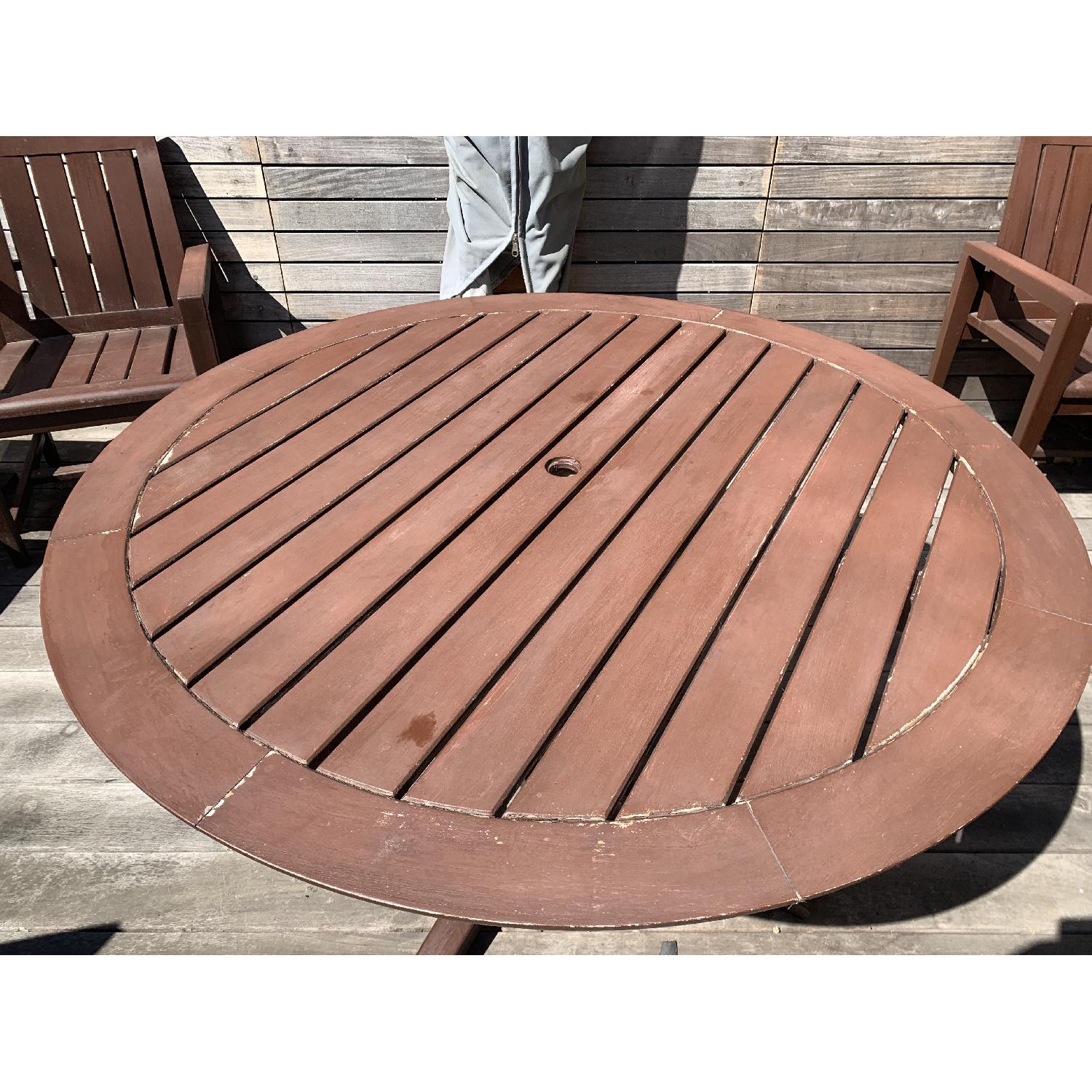 Teak Outdoor/Patio 6-Piece Dining Set - image-2