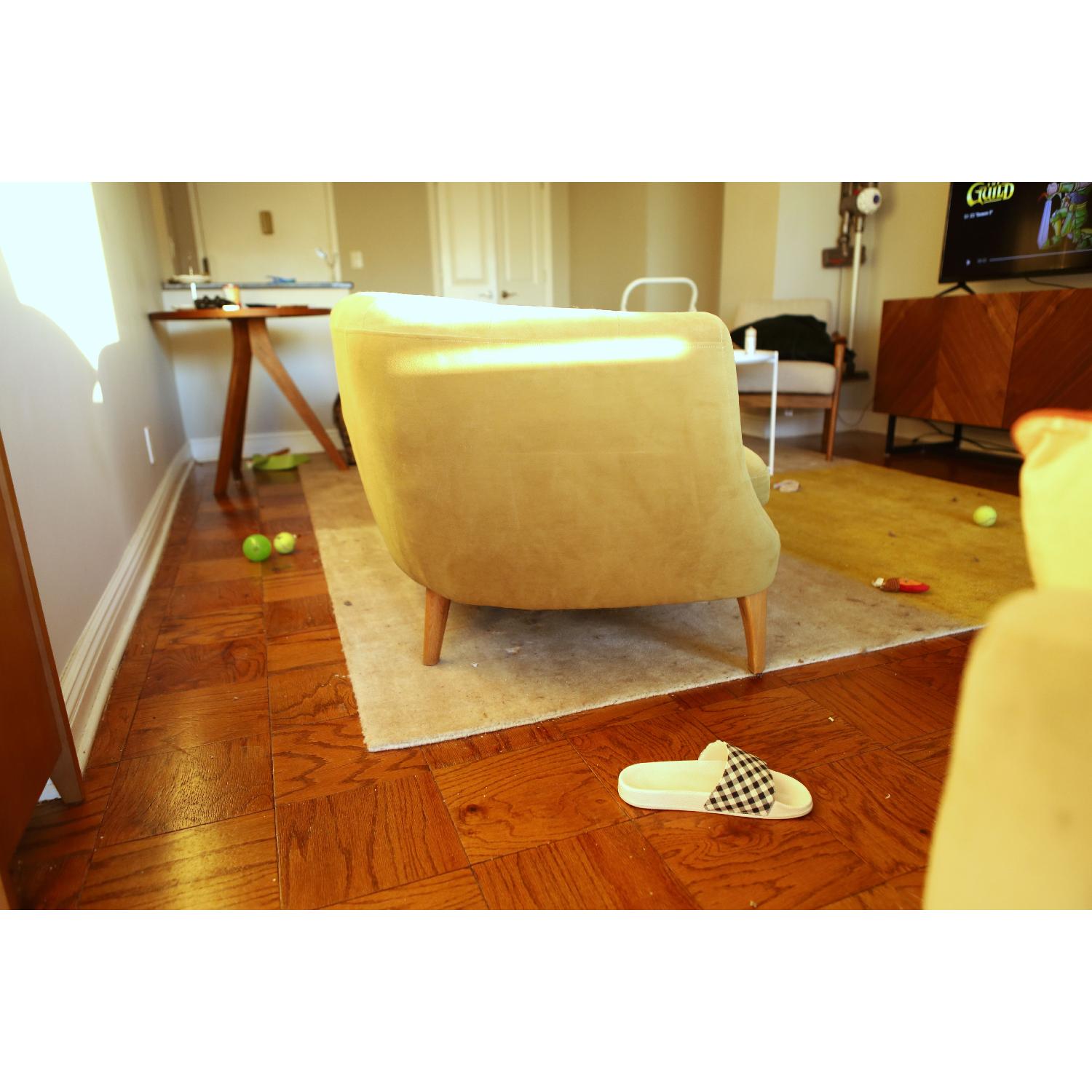 West Elm Lola Sofa in Wasabi - image-3