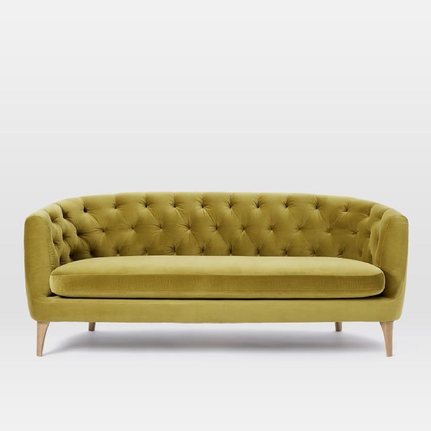 West Elm Lola Sofa in Wasabi - image-0