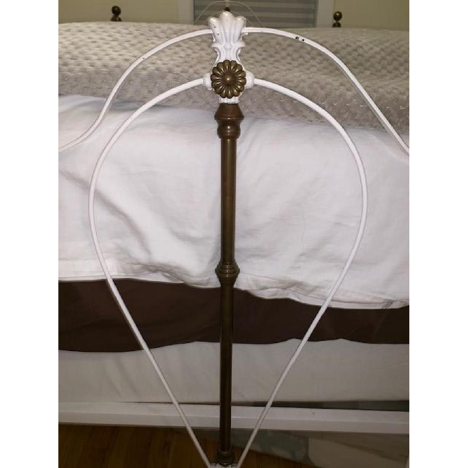 Antique Wrought Iron Full Size Bed - image-4